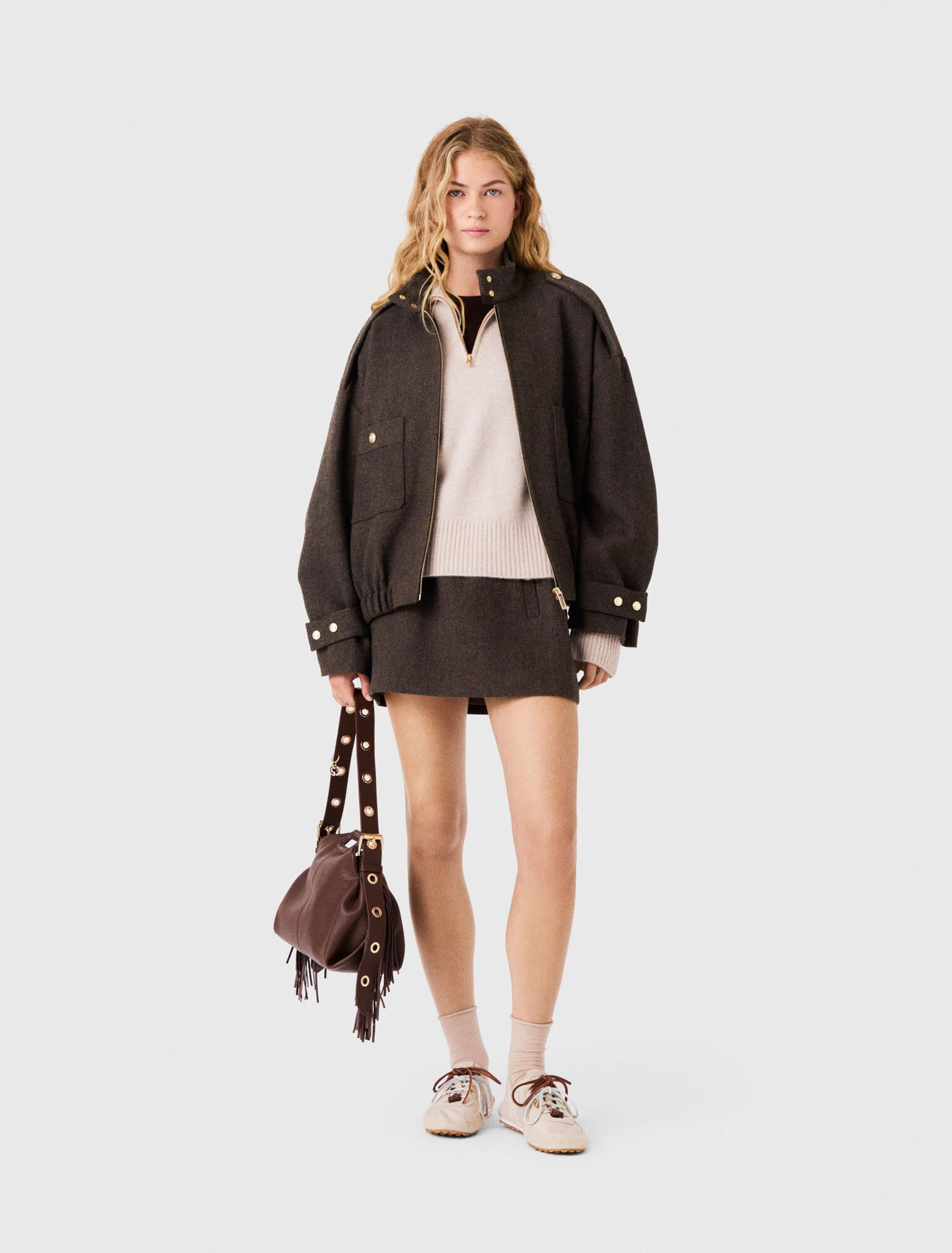 Oversized wool jacket