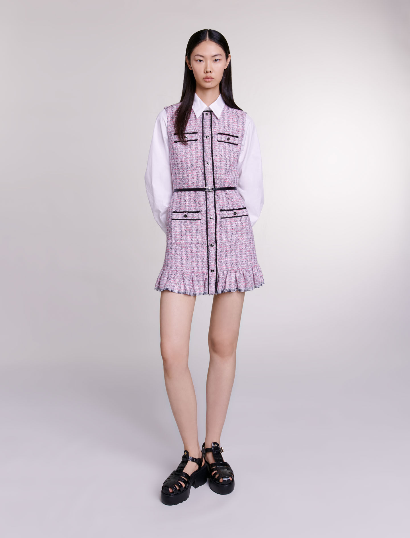 Robe maje tweed 2025