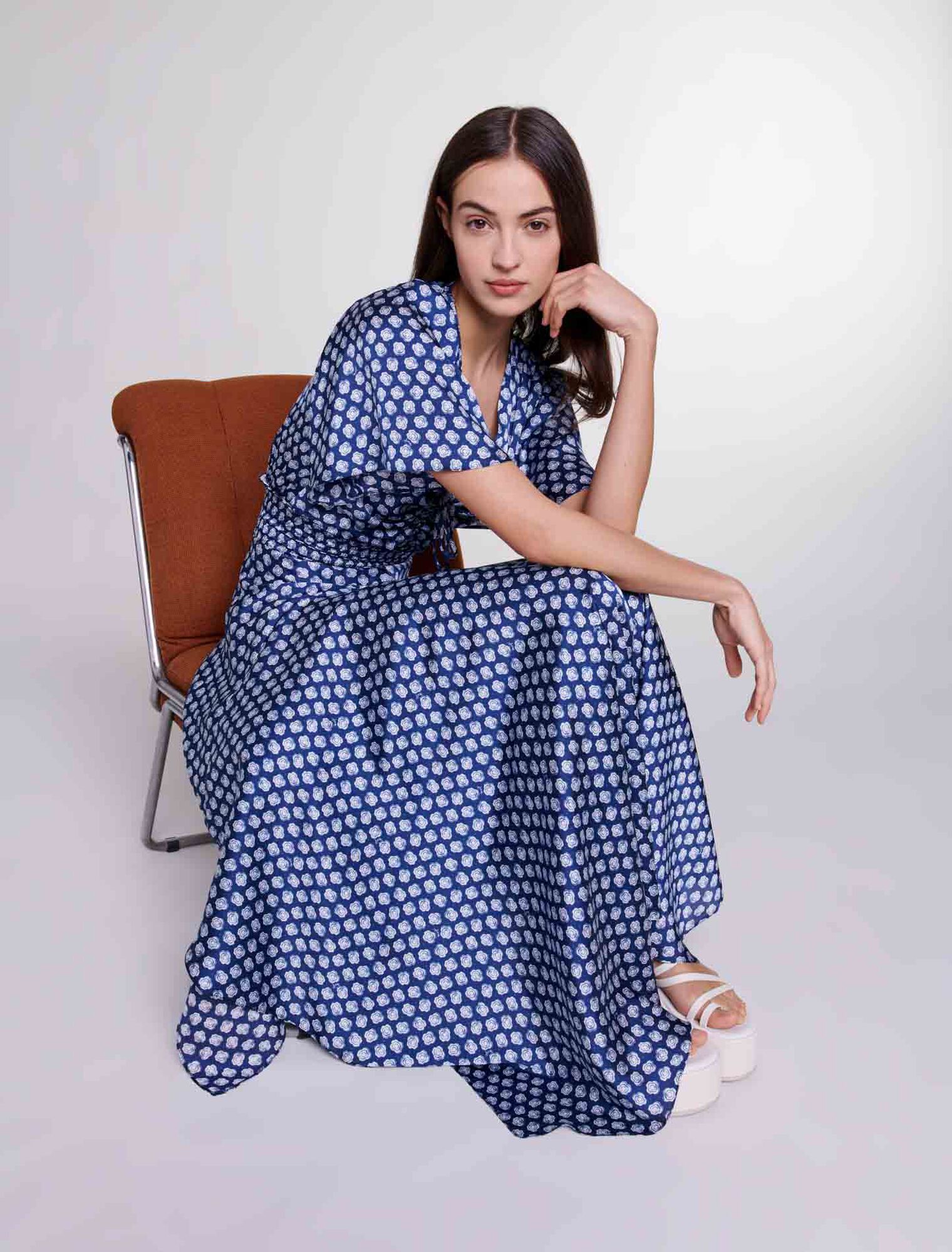 Robe longue imprimée