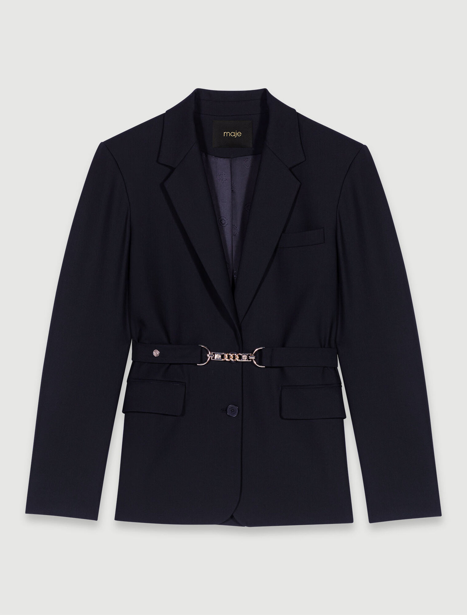 Veste de tailleur à ceinture
