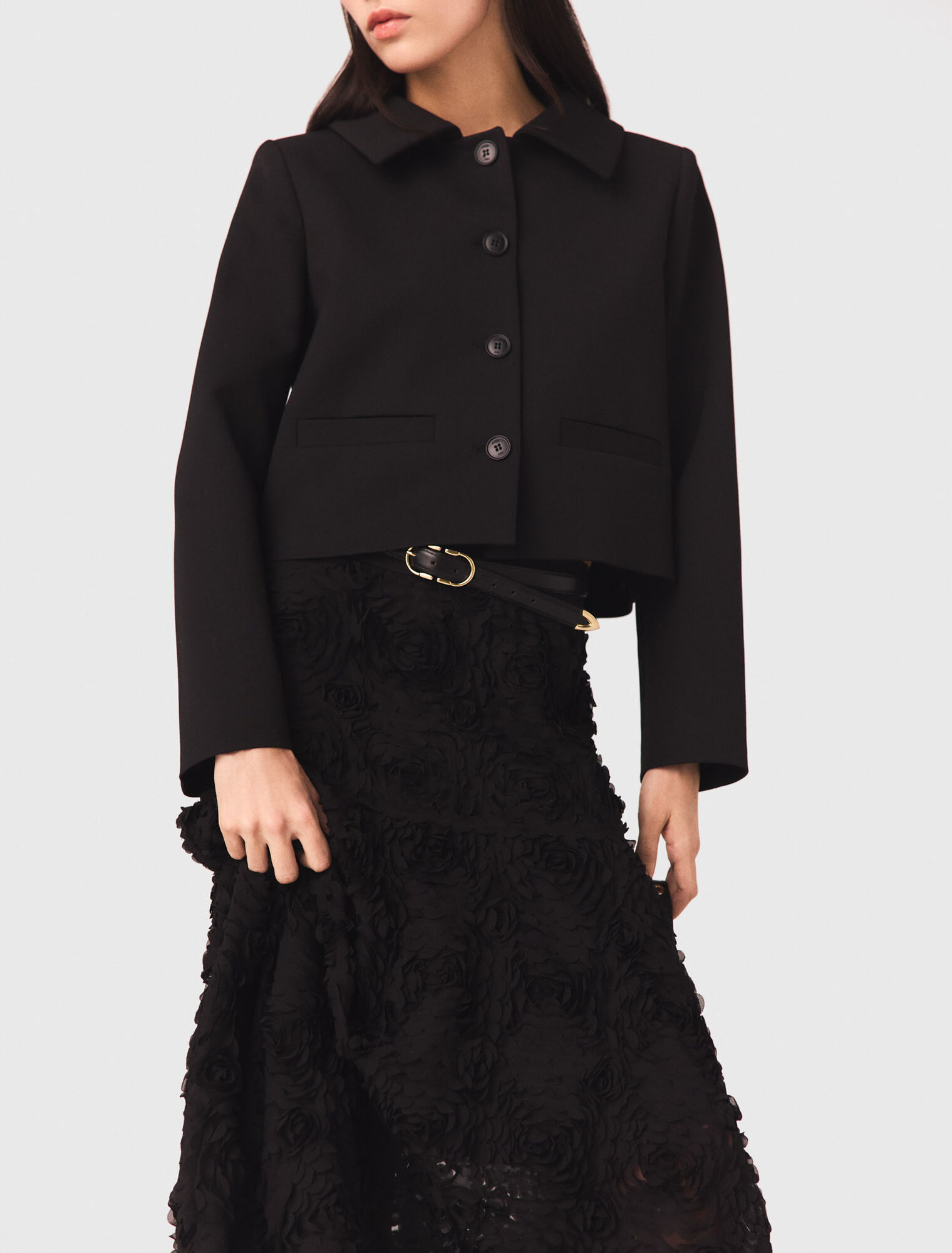 Long embroidered skirt