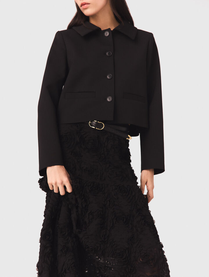 Jupe longue brod&eacute;e