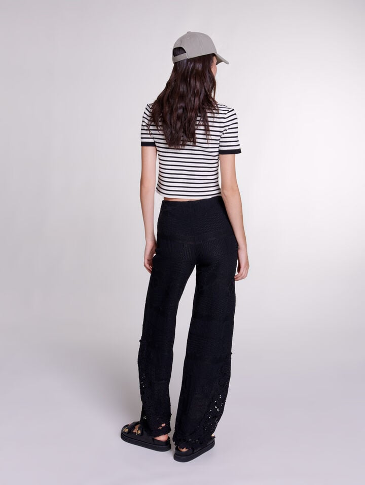 Pantalon en crochet