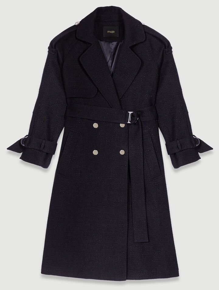 Trench en tweed