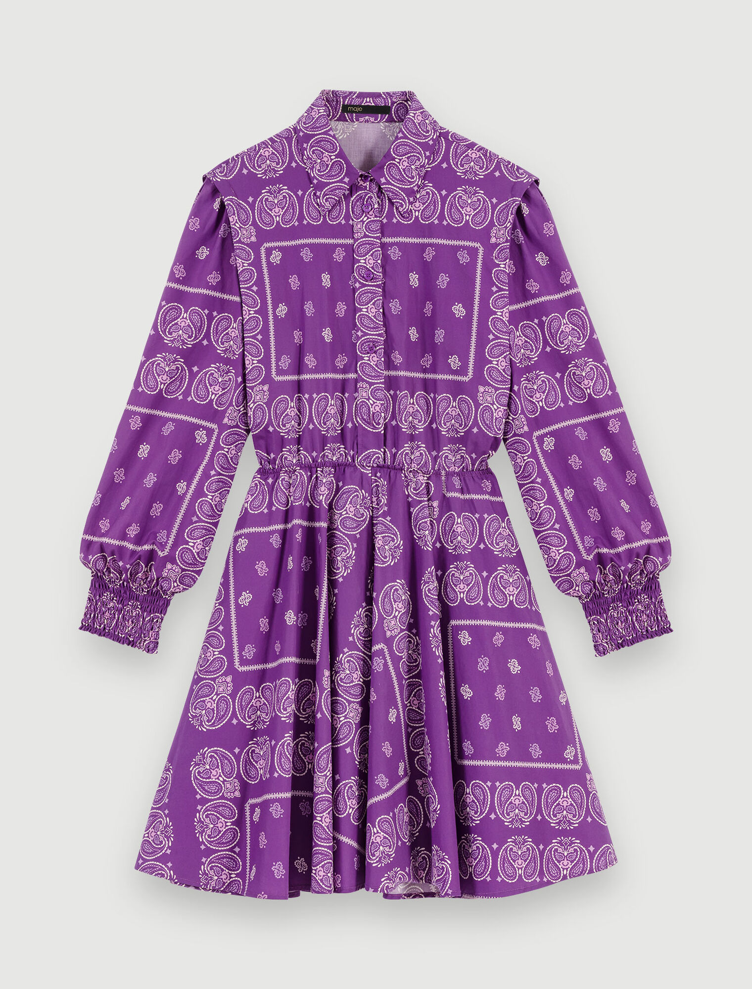 Robe courte à imprimé paisley