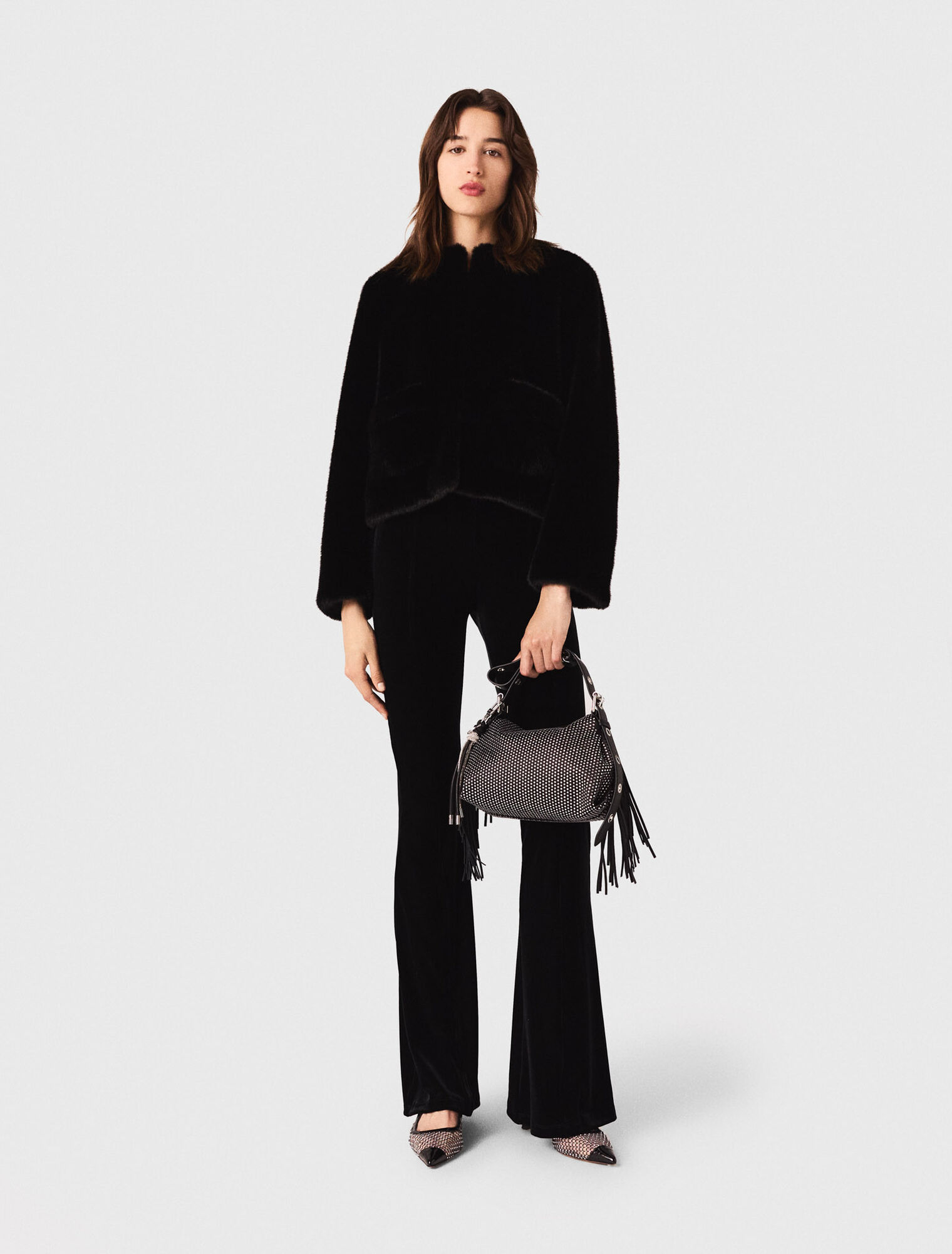 Pantalon en velours stretch