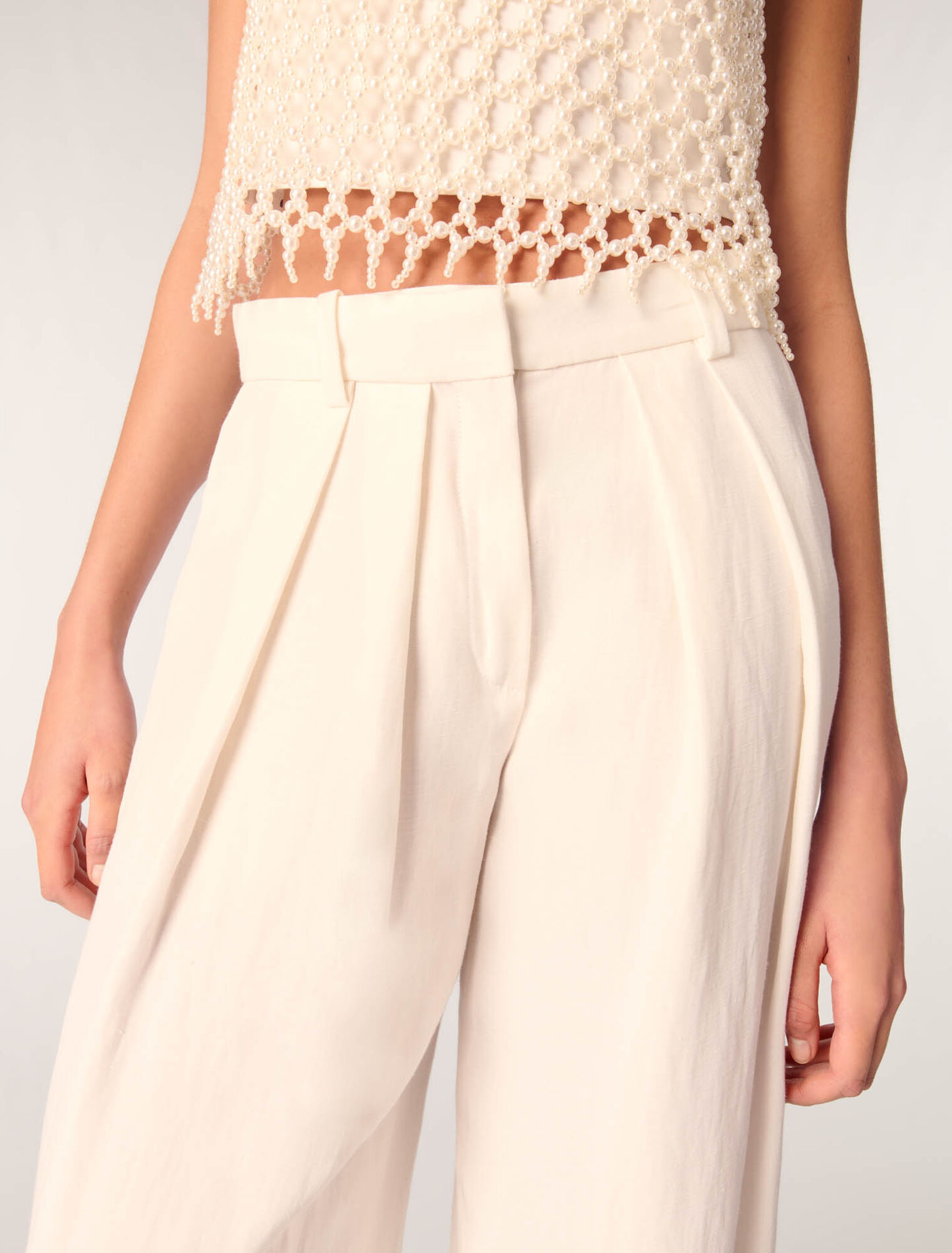 Pantalon de tailleur large