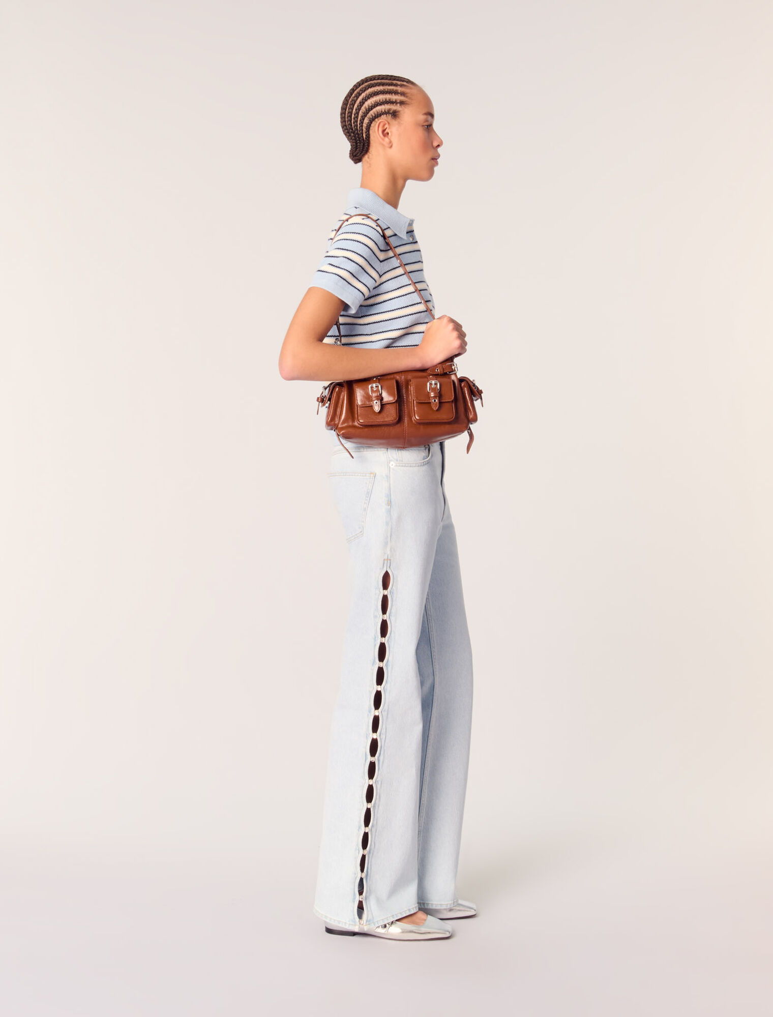 Sac Miss M Mini pockets en cuir use