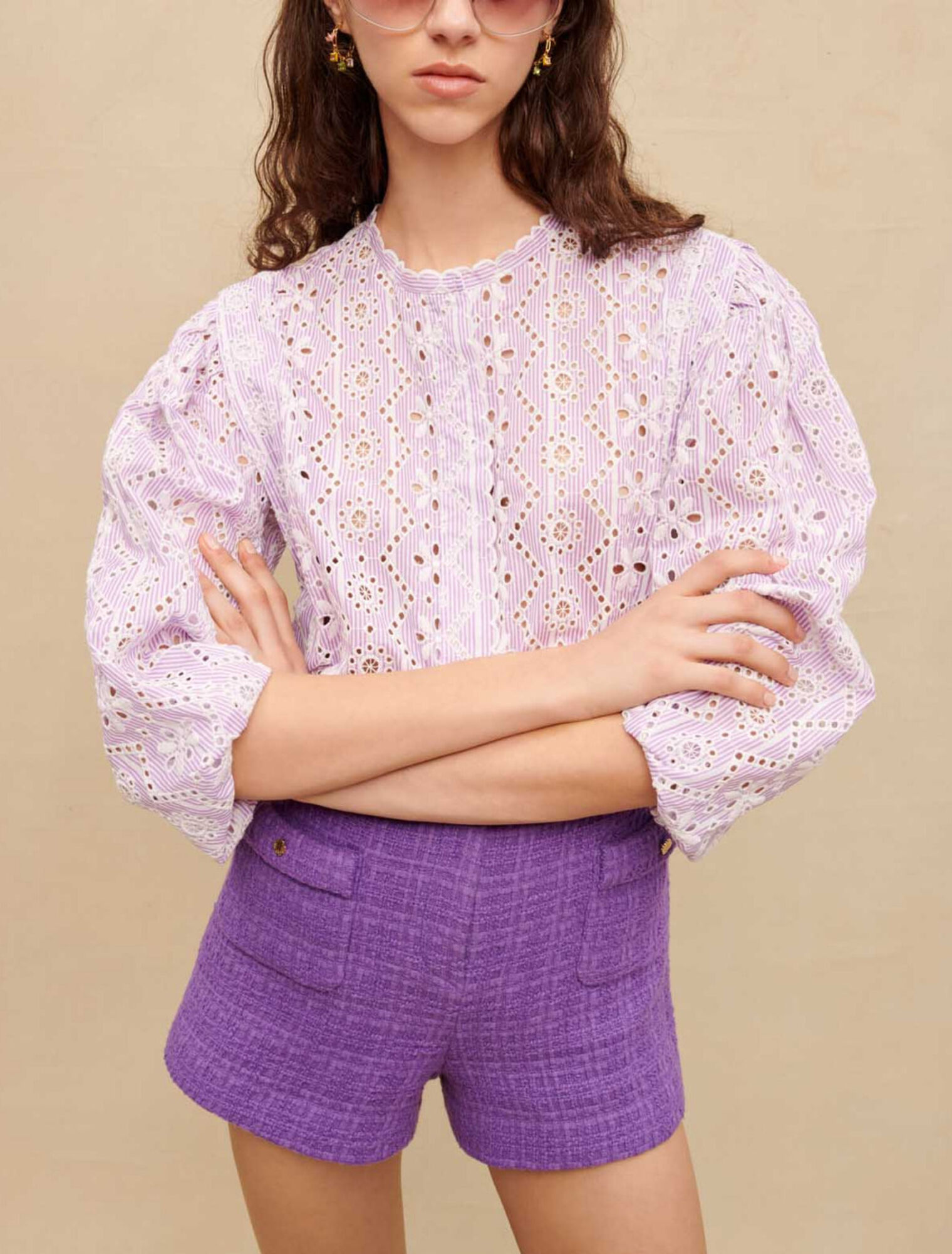 Short en tweed