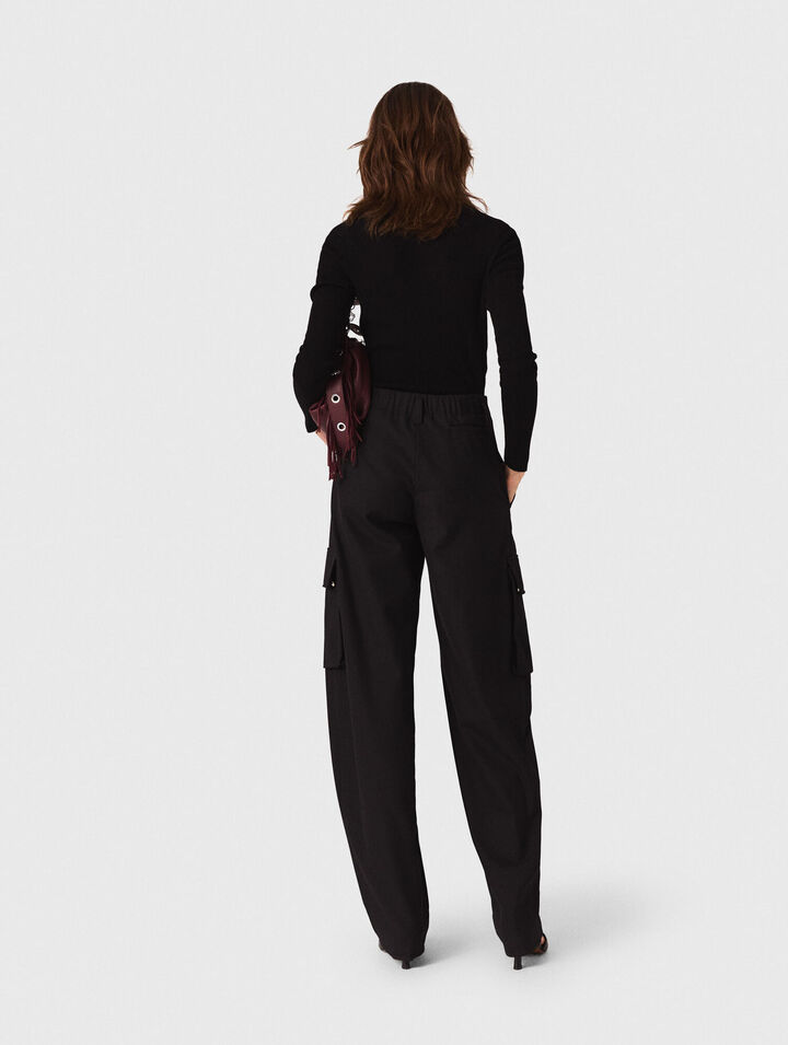 Second-skin high-neck jumper