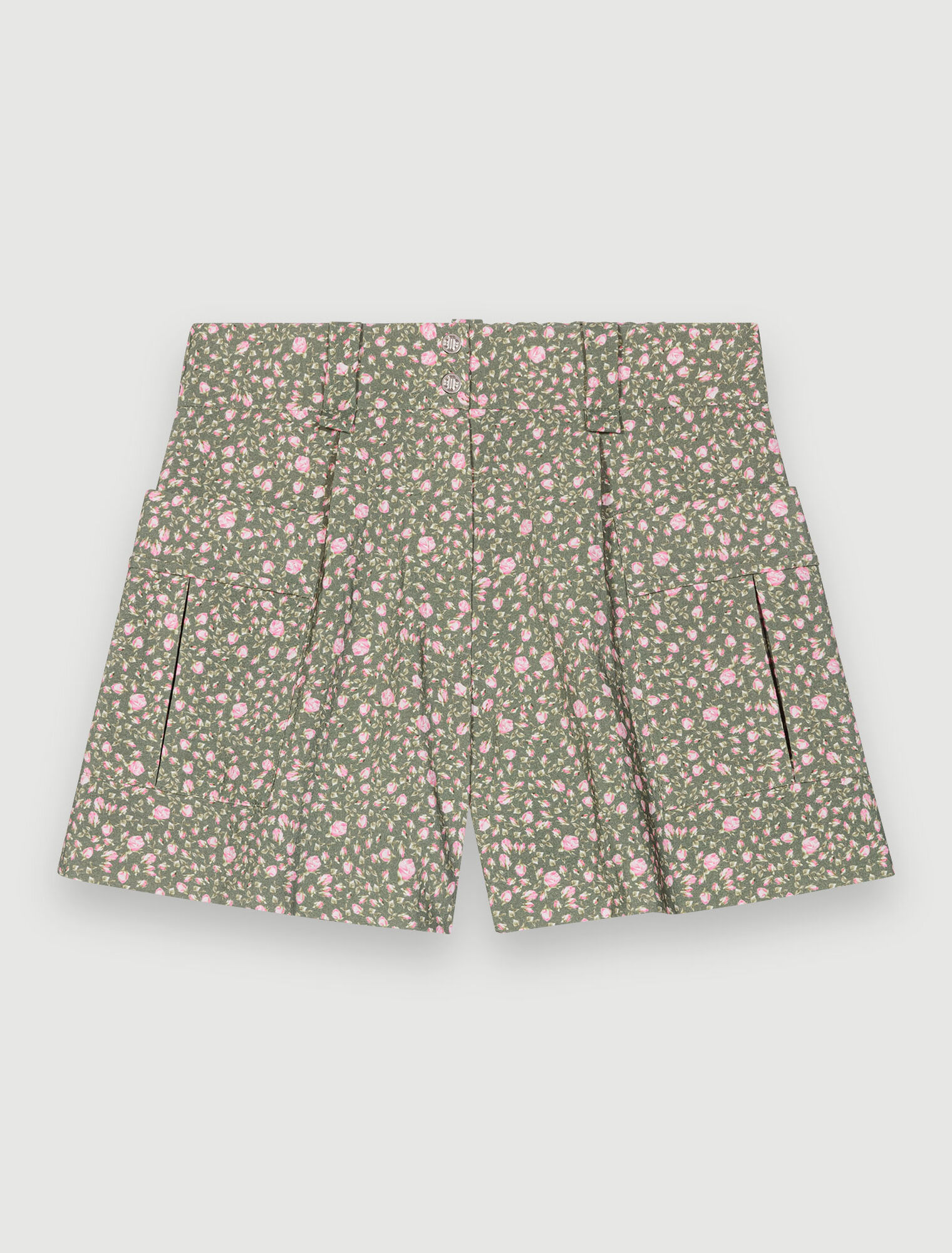 Short imprimé boutons de roses
