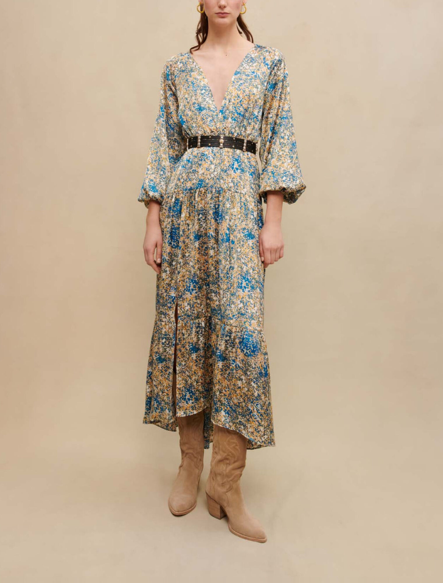 Long printed dress