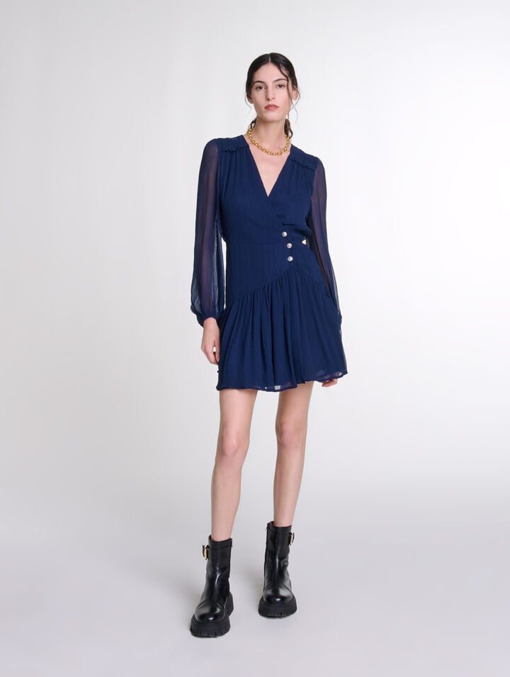 Robe courte volantée