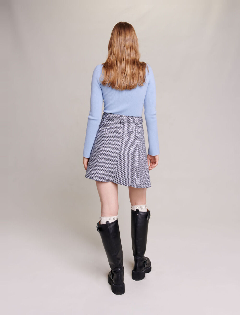 Wraparound skirt Blue For Women | Maje