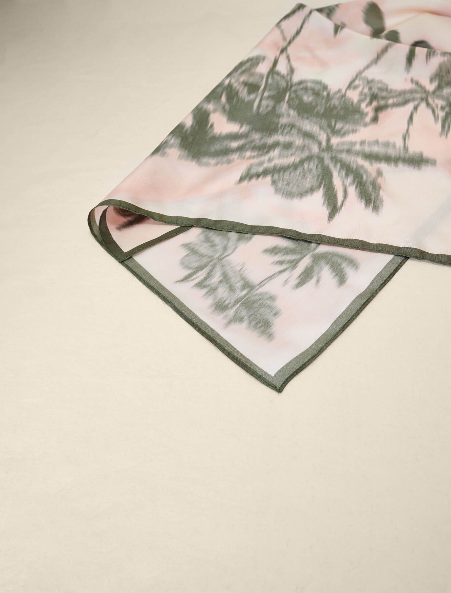 Palm tree print scarf