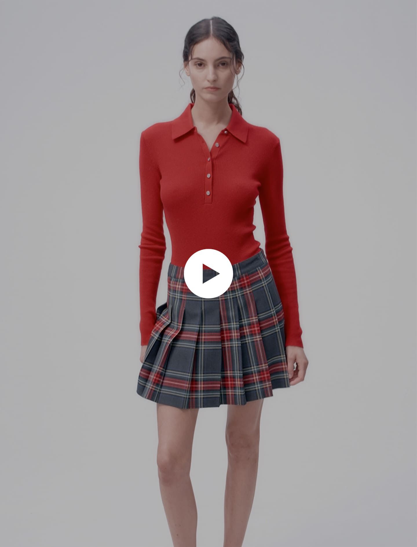 Jupe maje rouge top