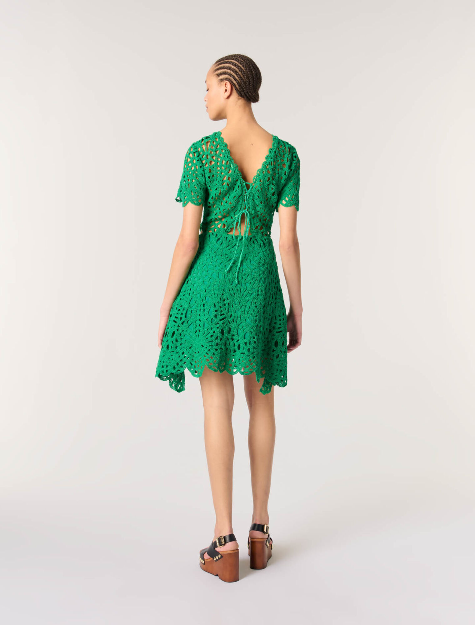 Short crochet dress