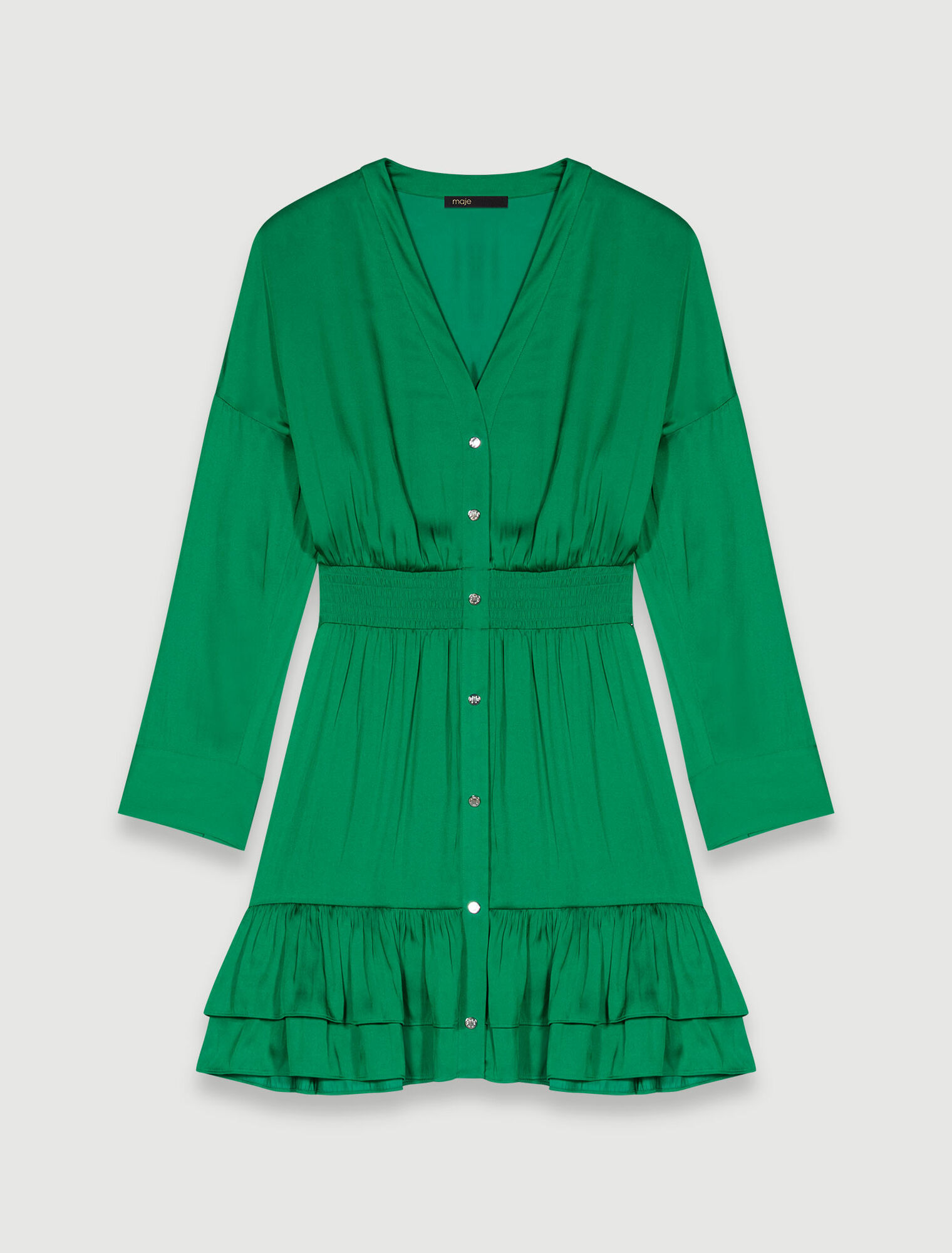 Short satin dress
