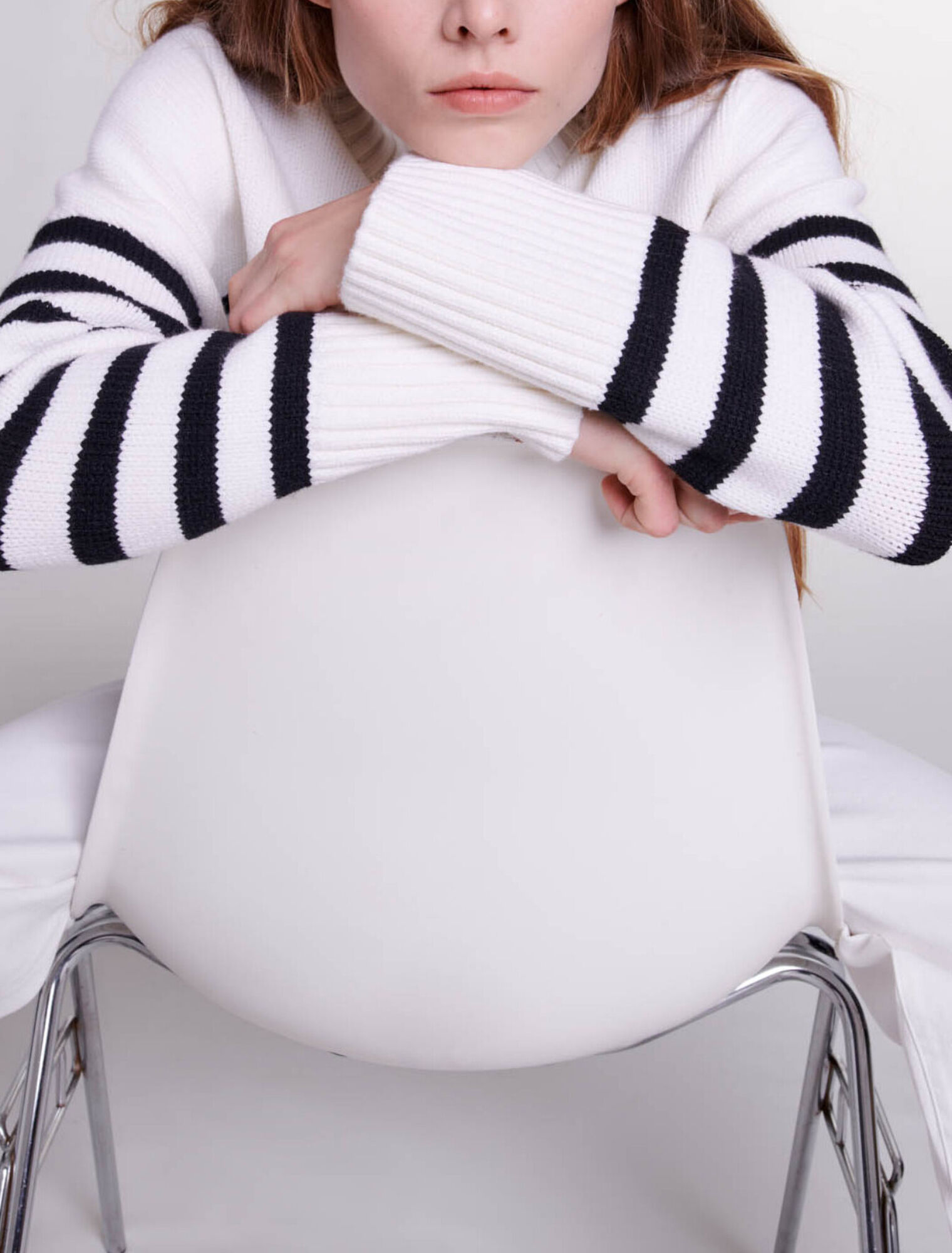 Pull marini&egrave;re col zipp&eacute;