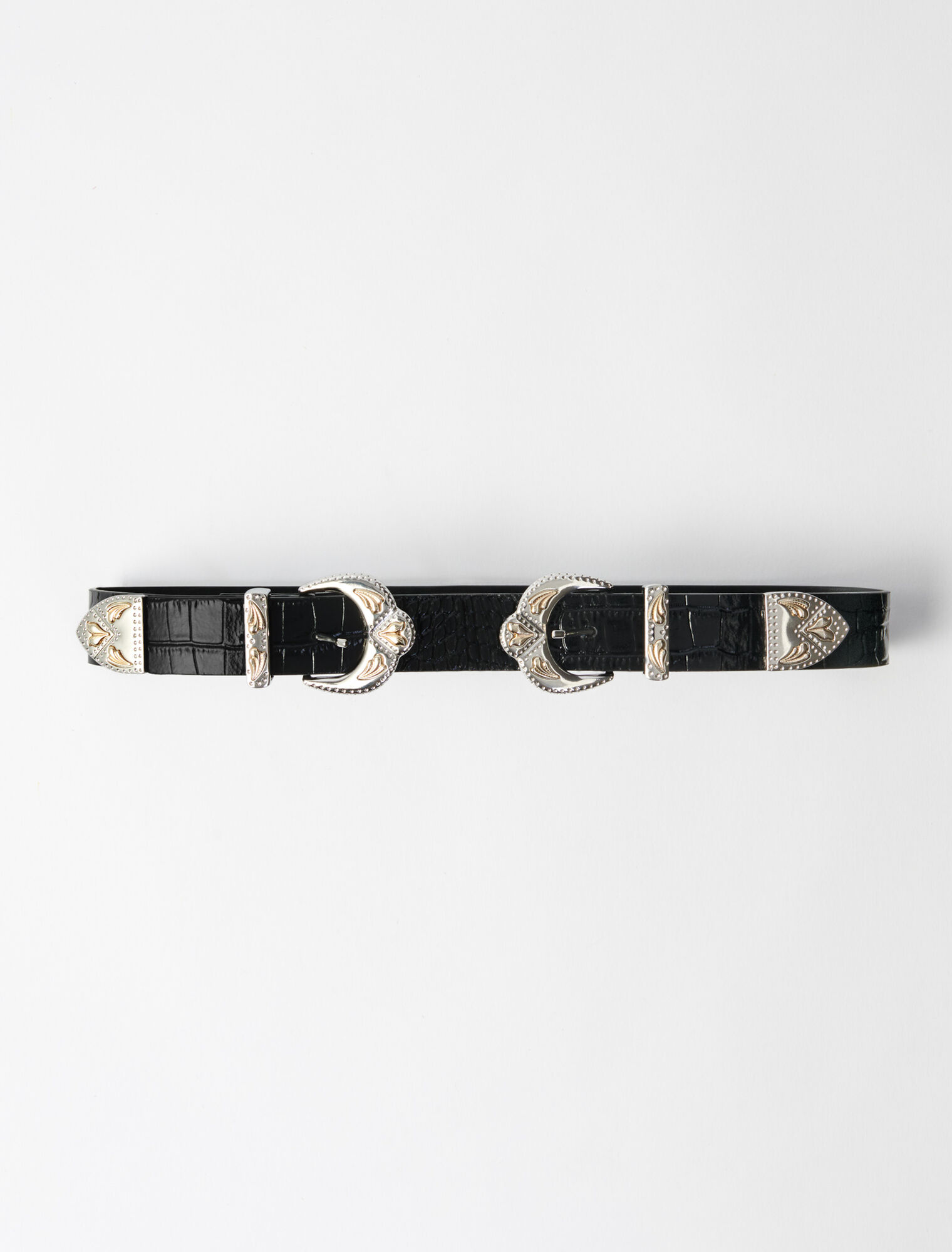 Ceinture double boucle western
