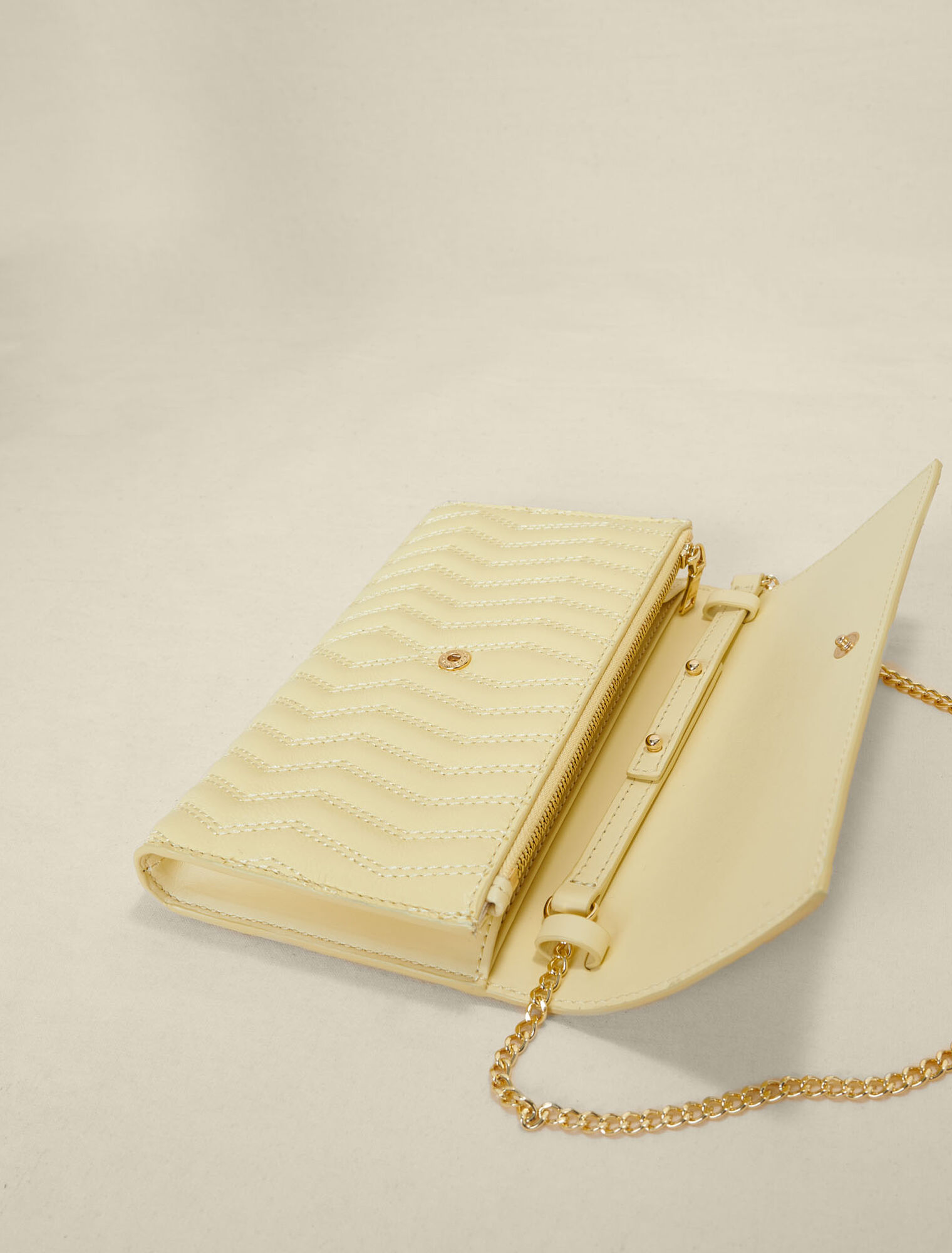 Leather wallet on chain
