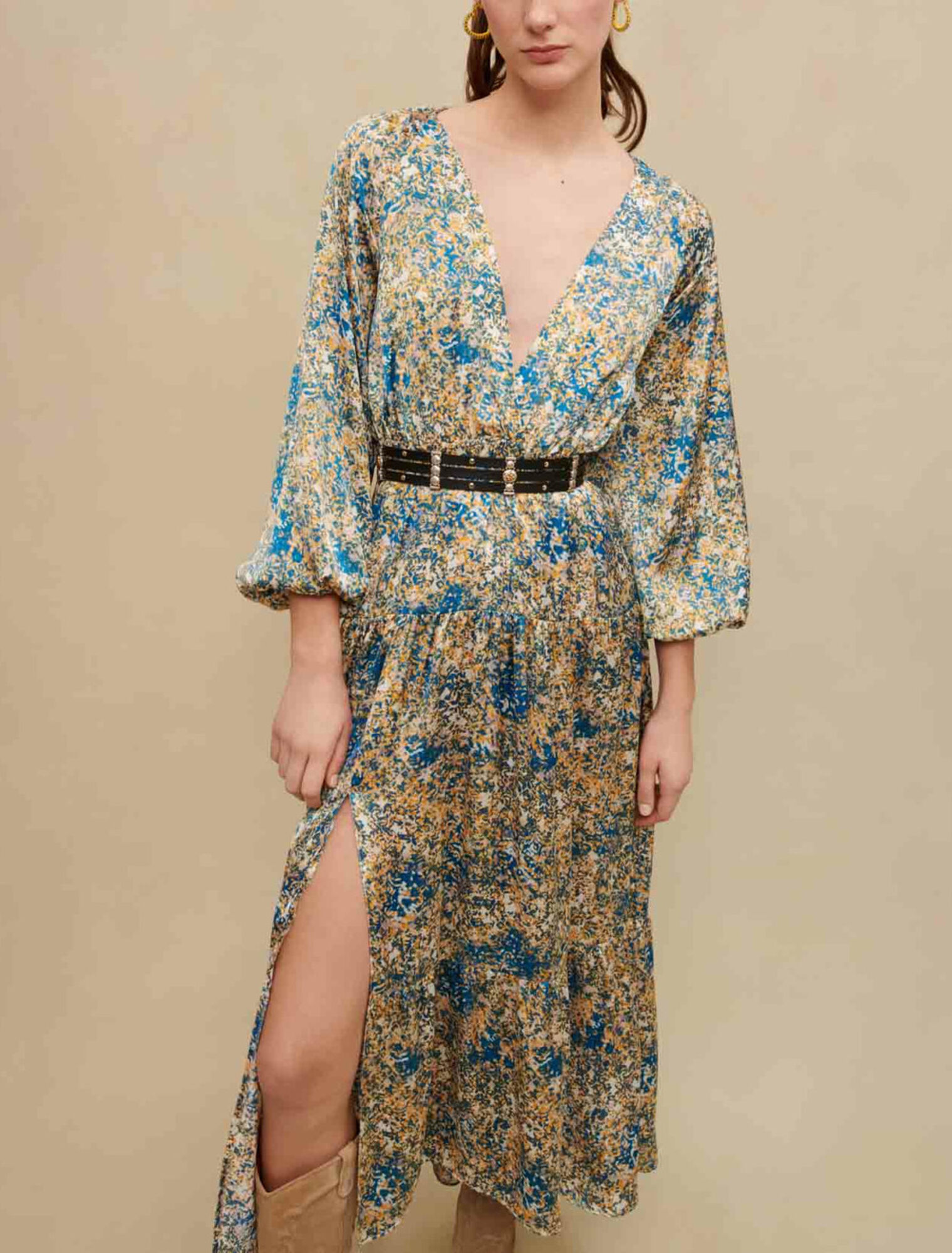 Long printed dress