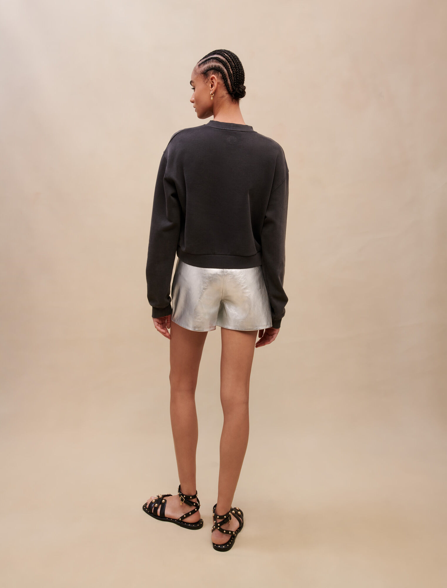 Sweat en coton imprimé