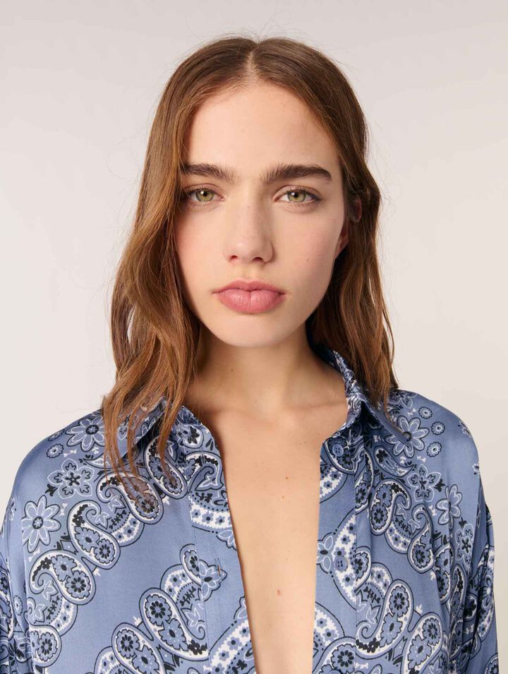 Chemise fluide imprimée