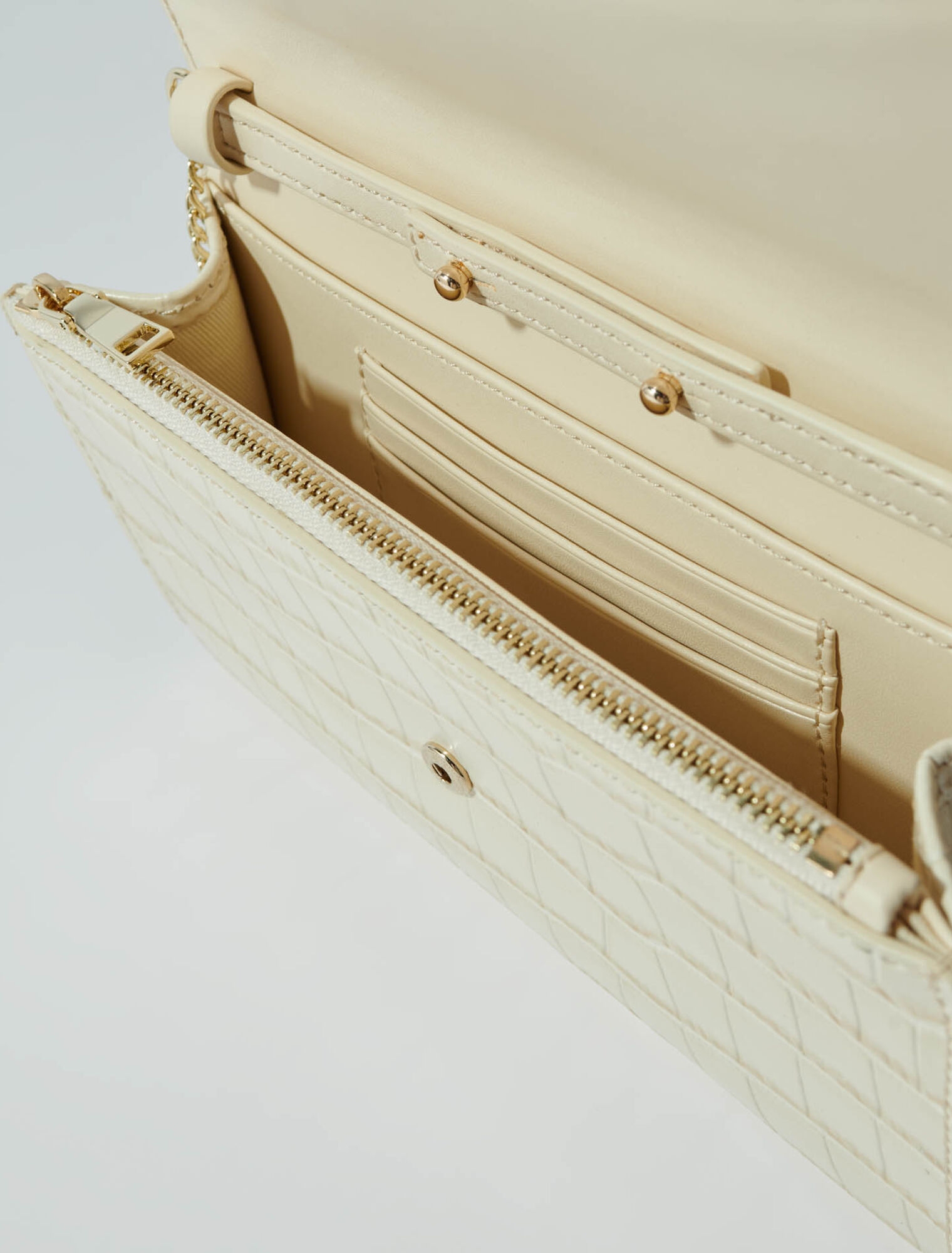 Sac en cuir embossé croco