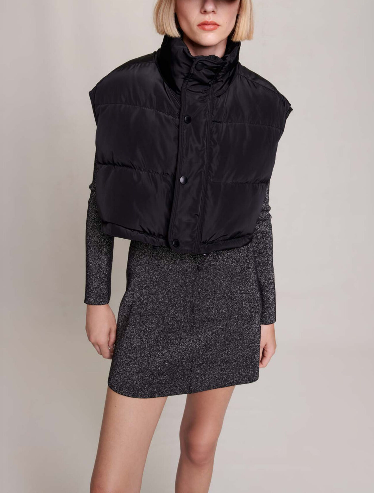Sleeveless puffer jacket