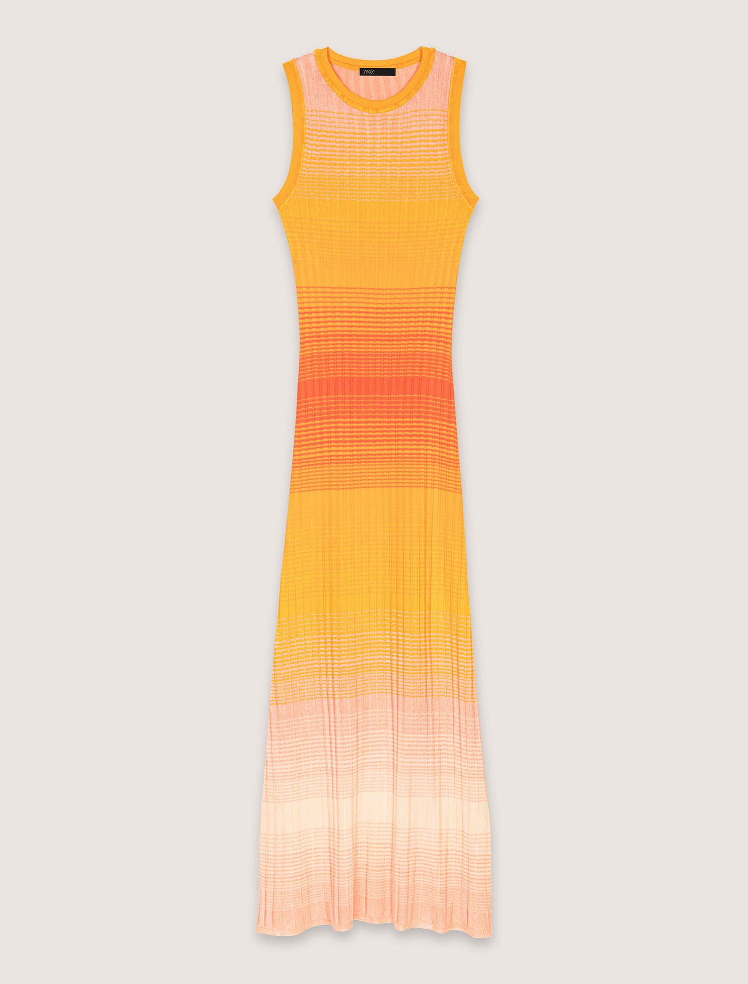 Robe longue en maille tie&dye
