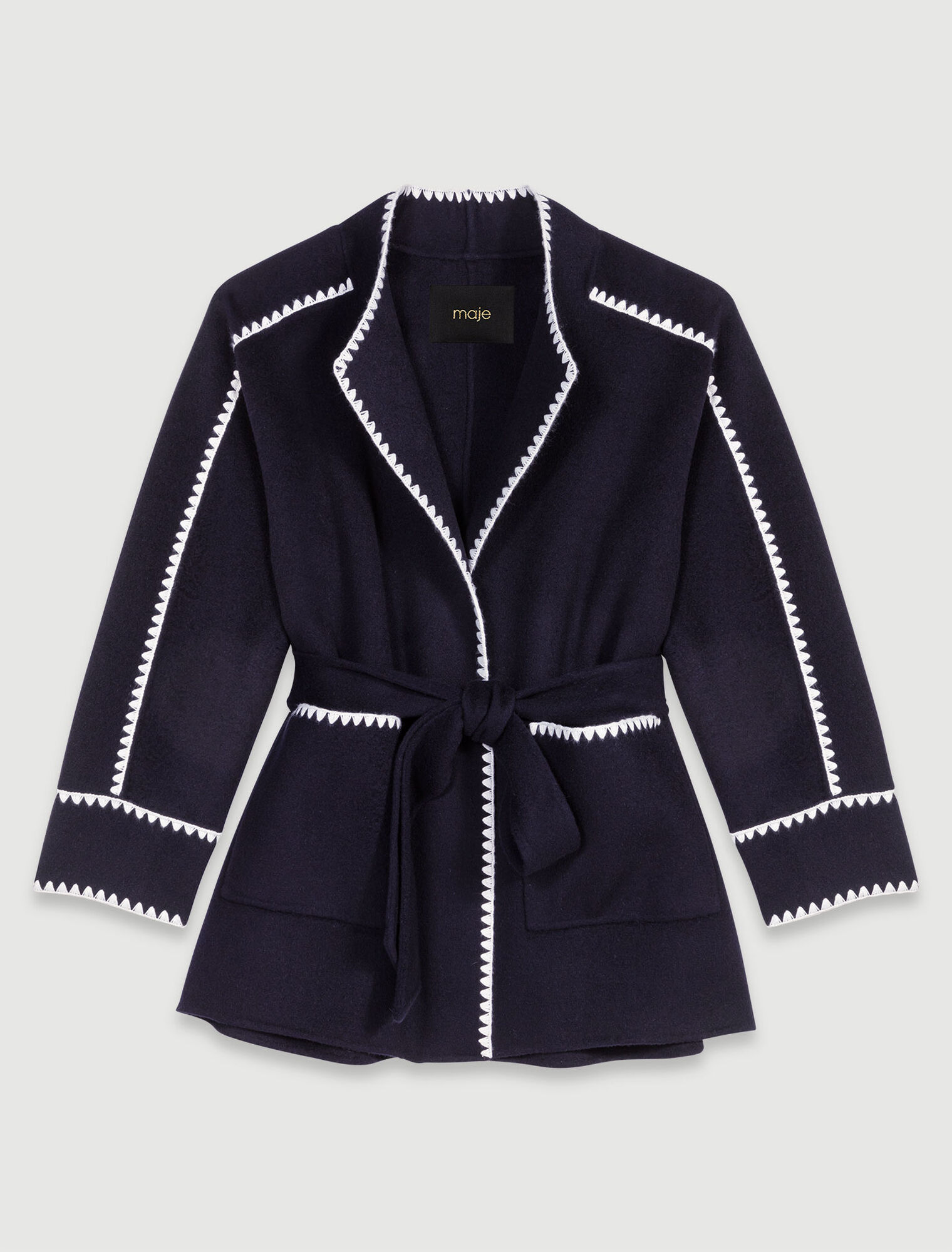 Manteau court double face