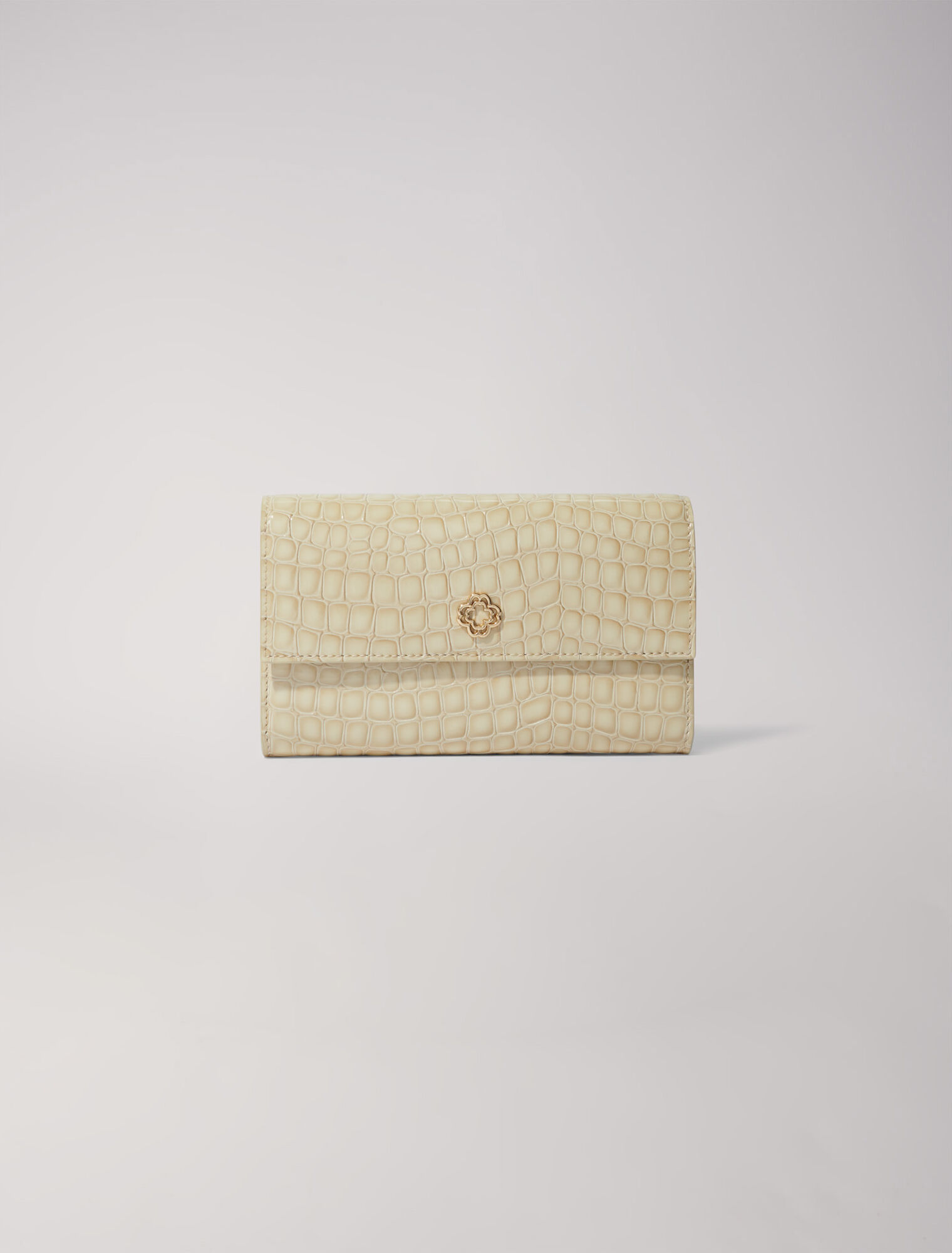 Pochette à chaîne en cuir glossy
