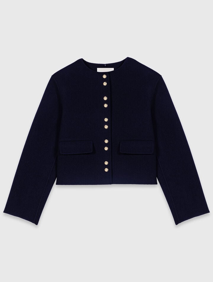 Short double-faced coat