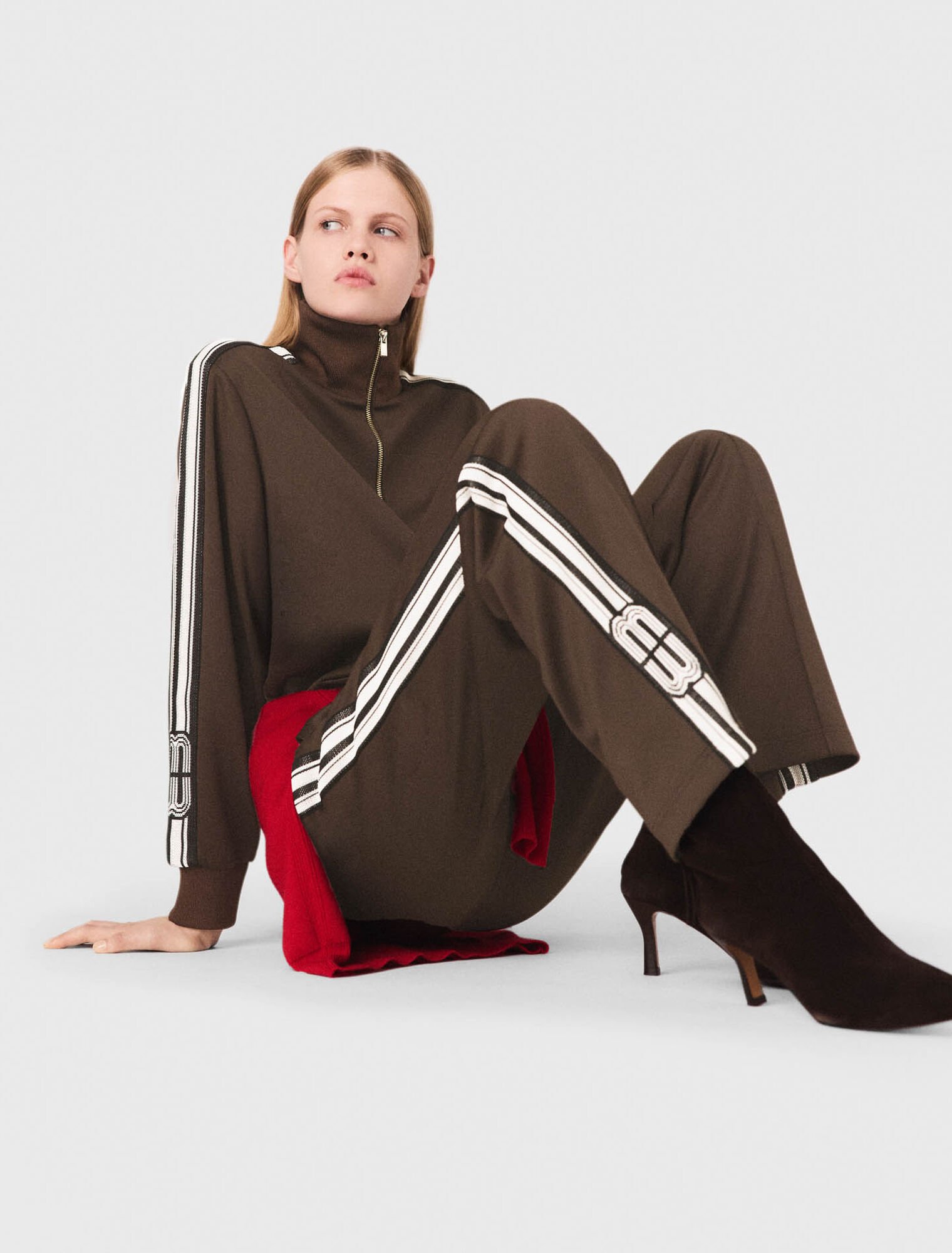 Sweatshirt with straight stripes Sweatshirt with straight stripes