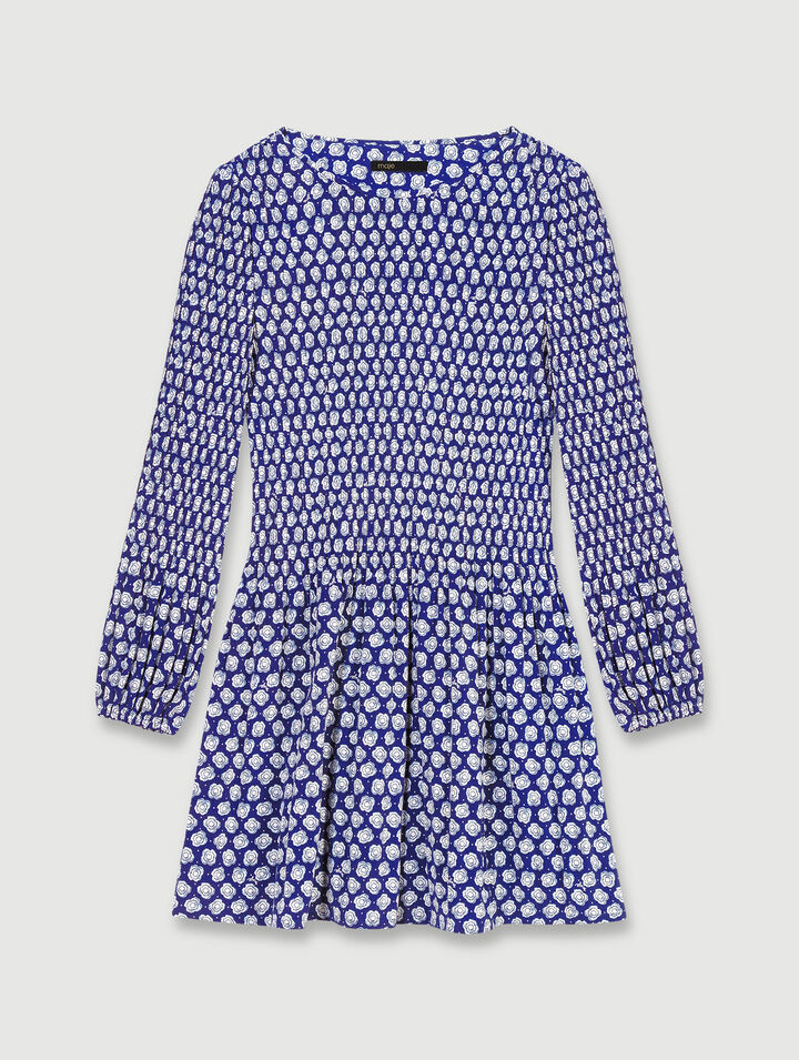 Robe courte fleurie
