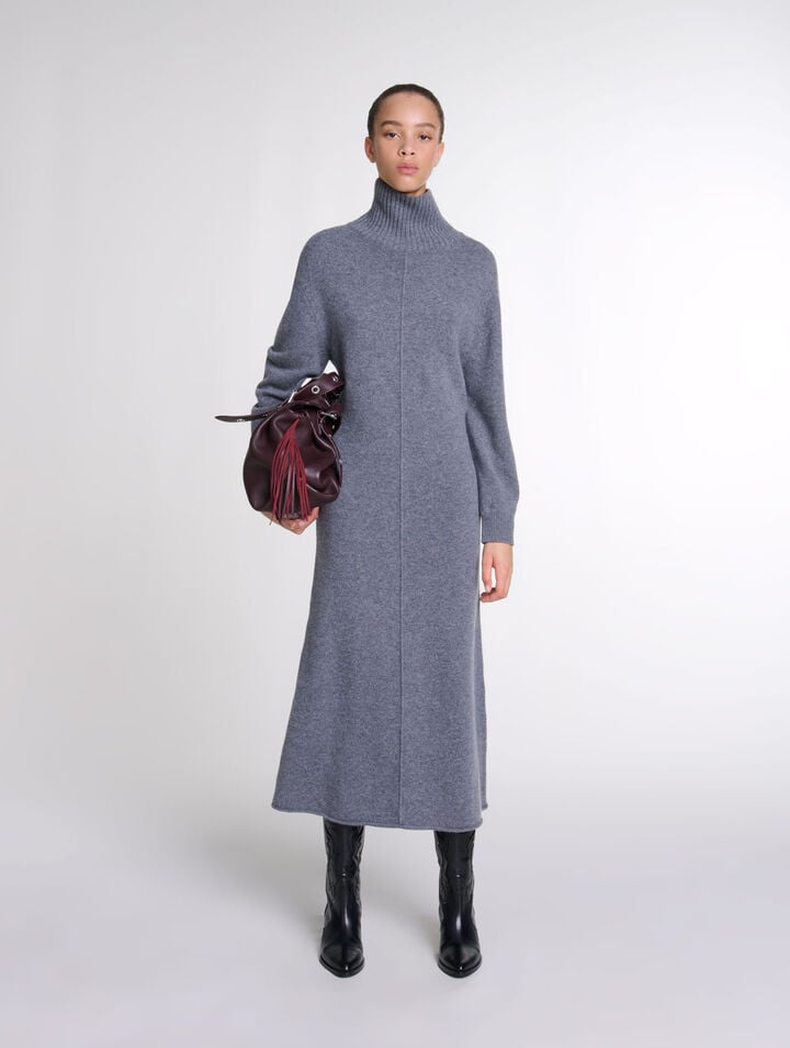 Robe longue en maille