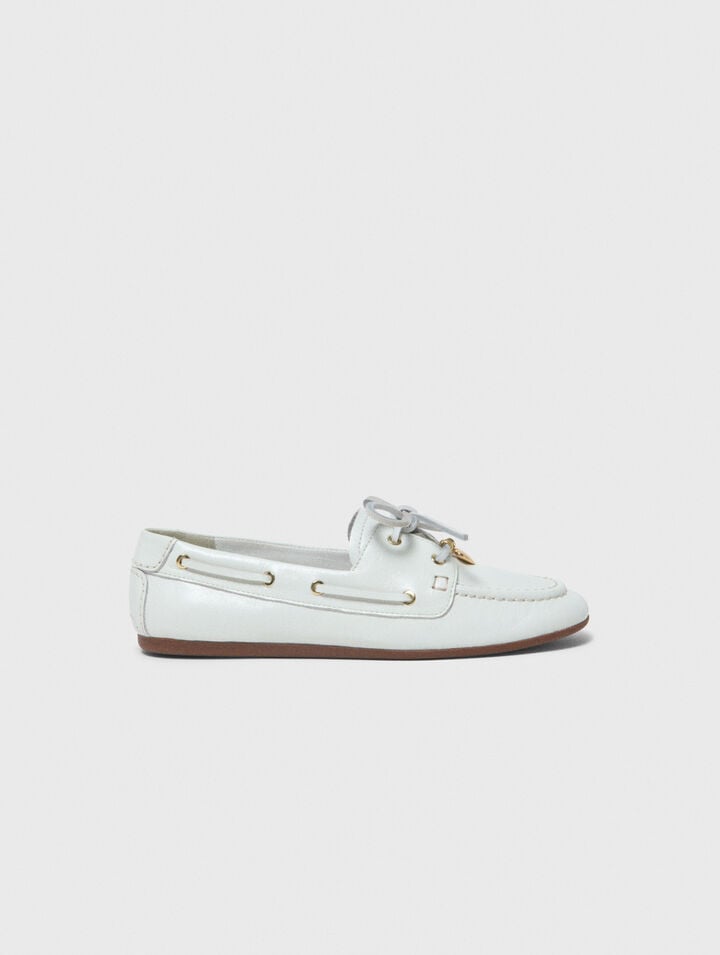 Mocassin bateau en cuir