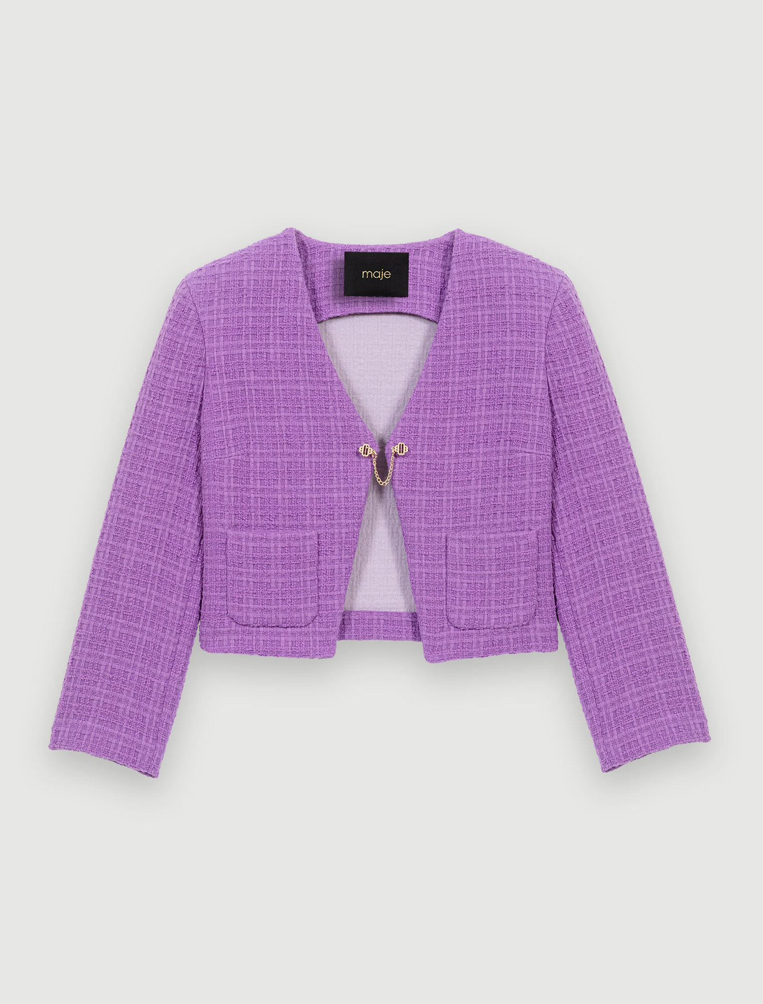 Veste courte en tweed