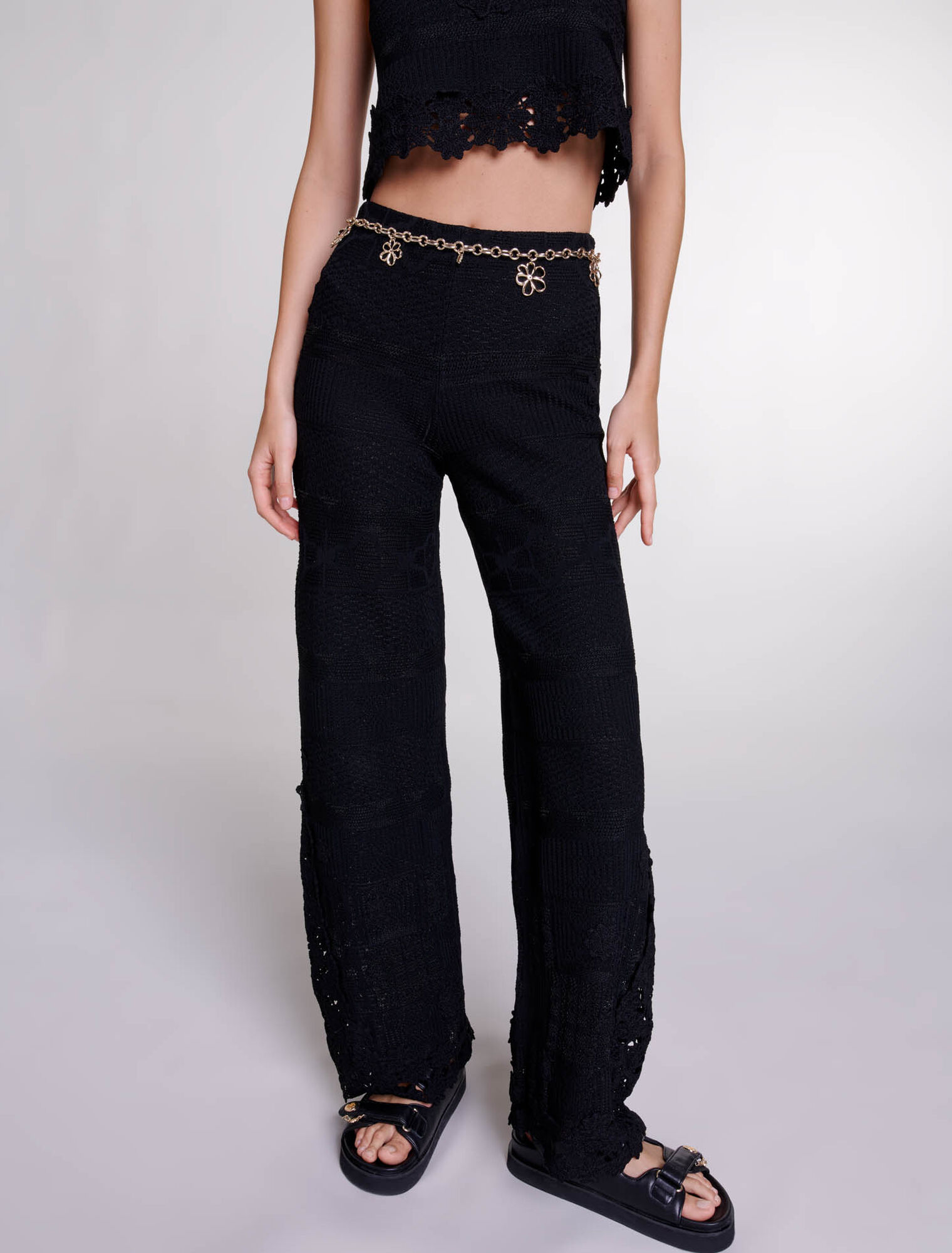Pantalon en crochet