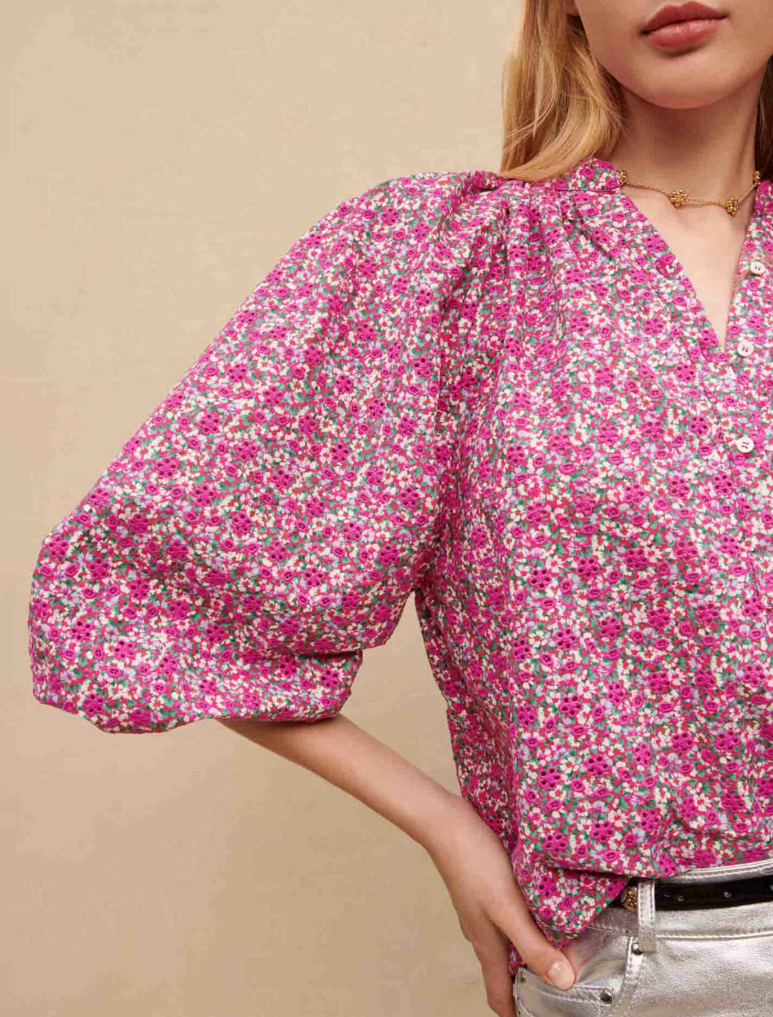 Floral printed blouse