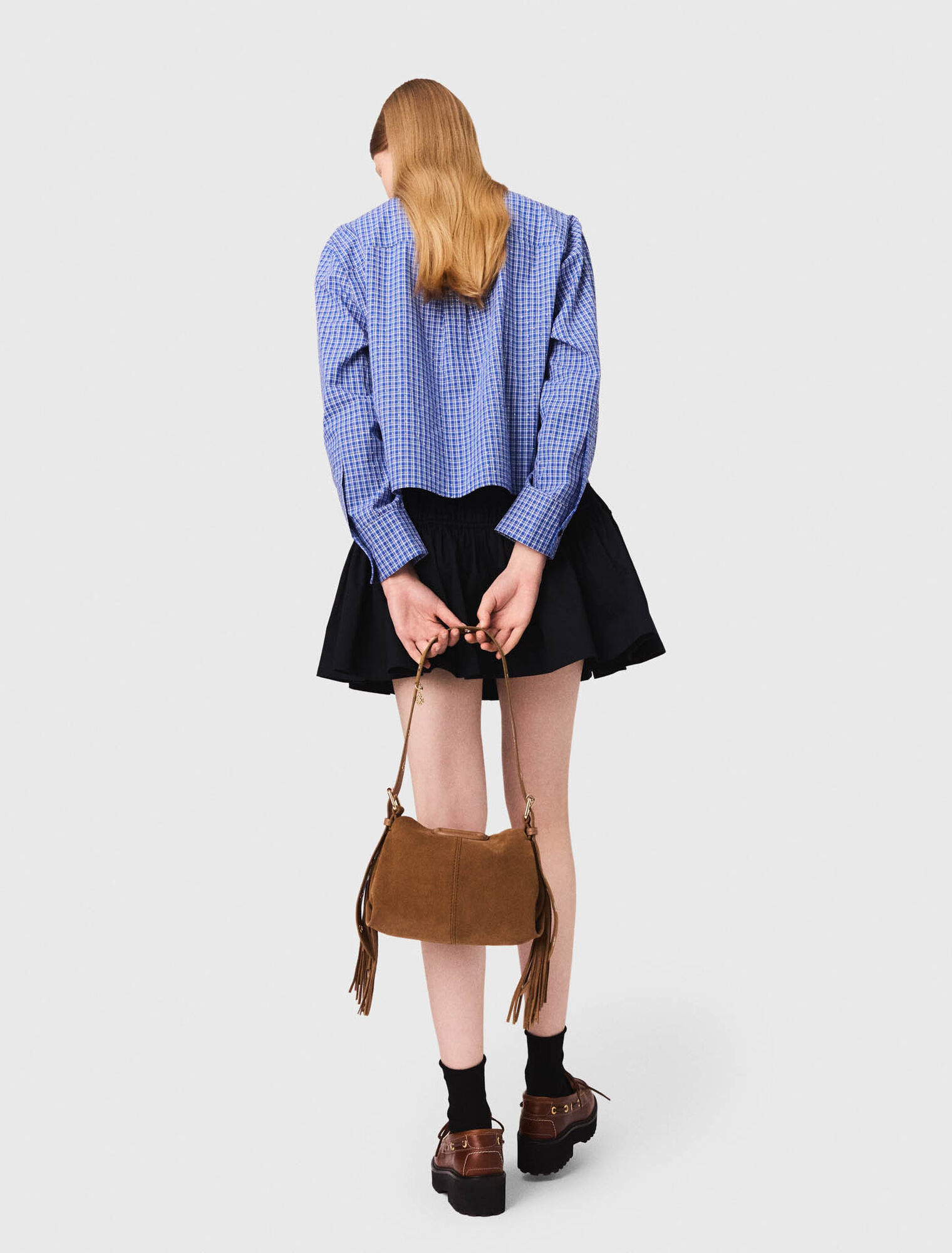 Chemise strassée avec col amovible