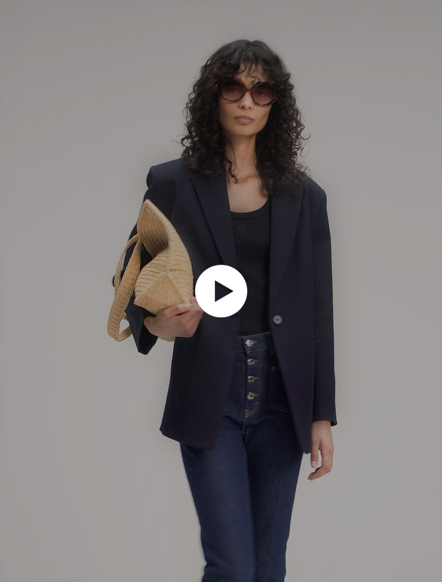 Jean denim à poches