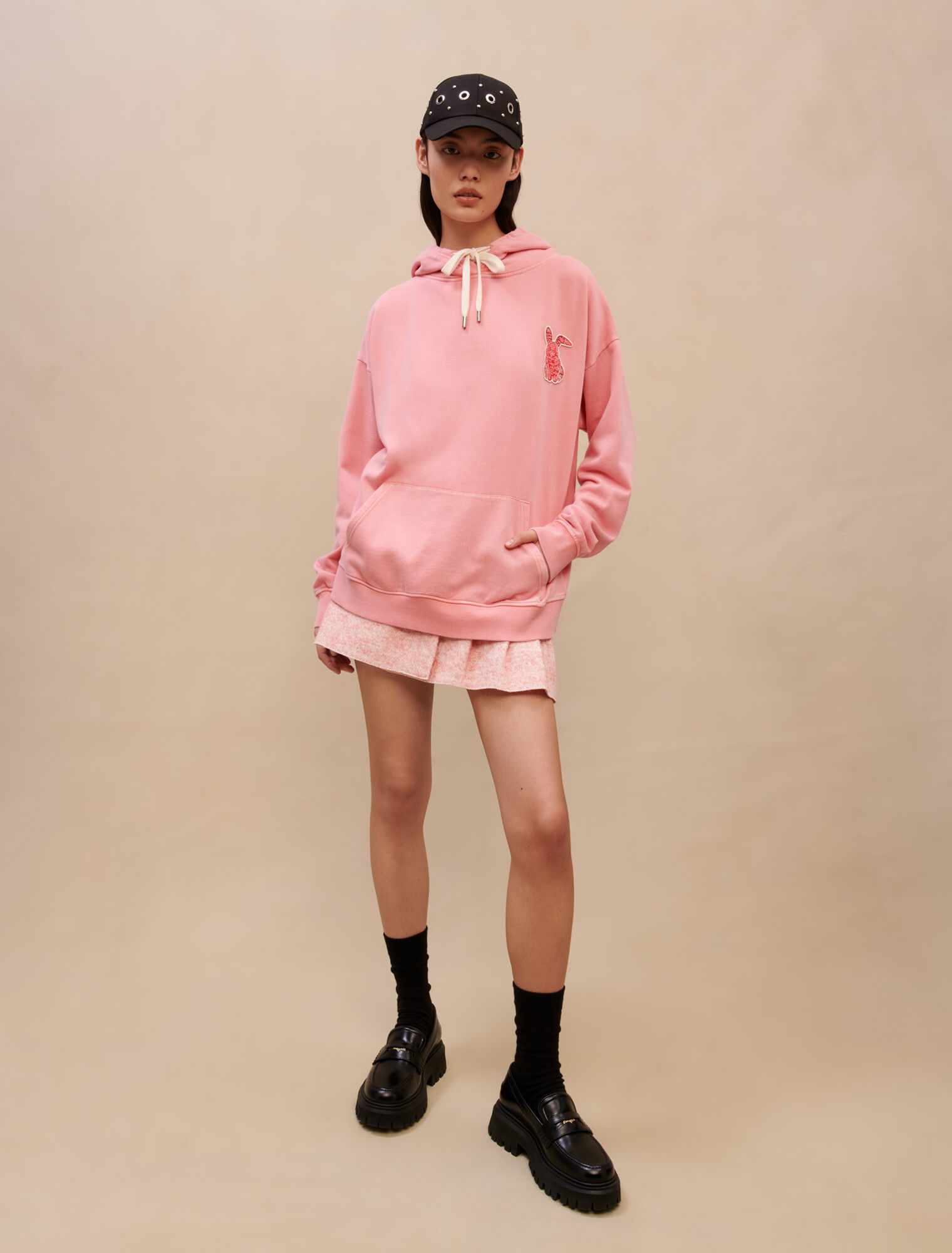 Pink oversized sweatshirt