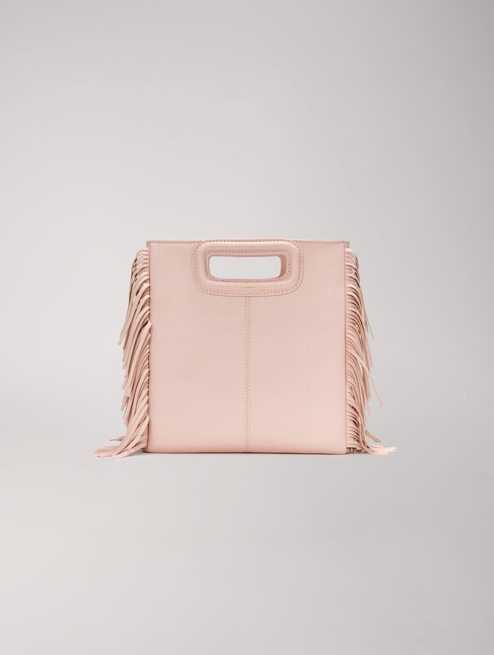 Sac M en cuir à franges