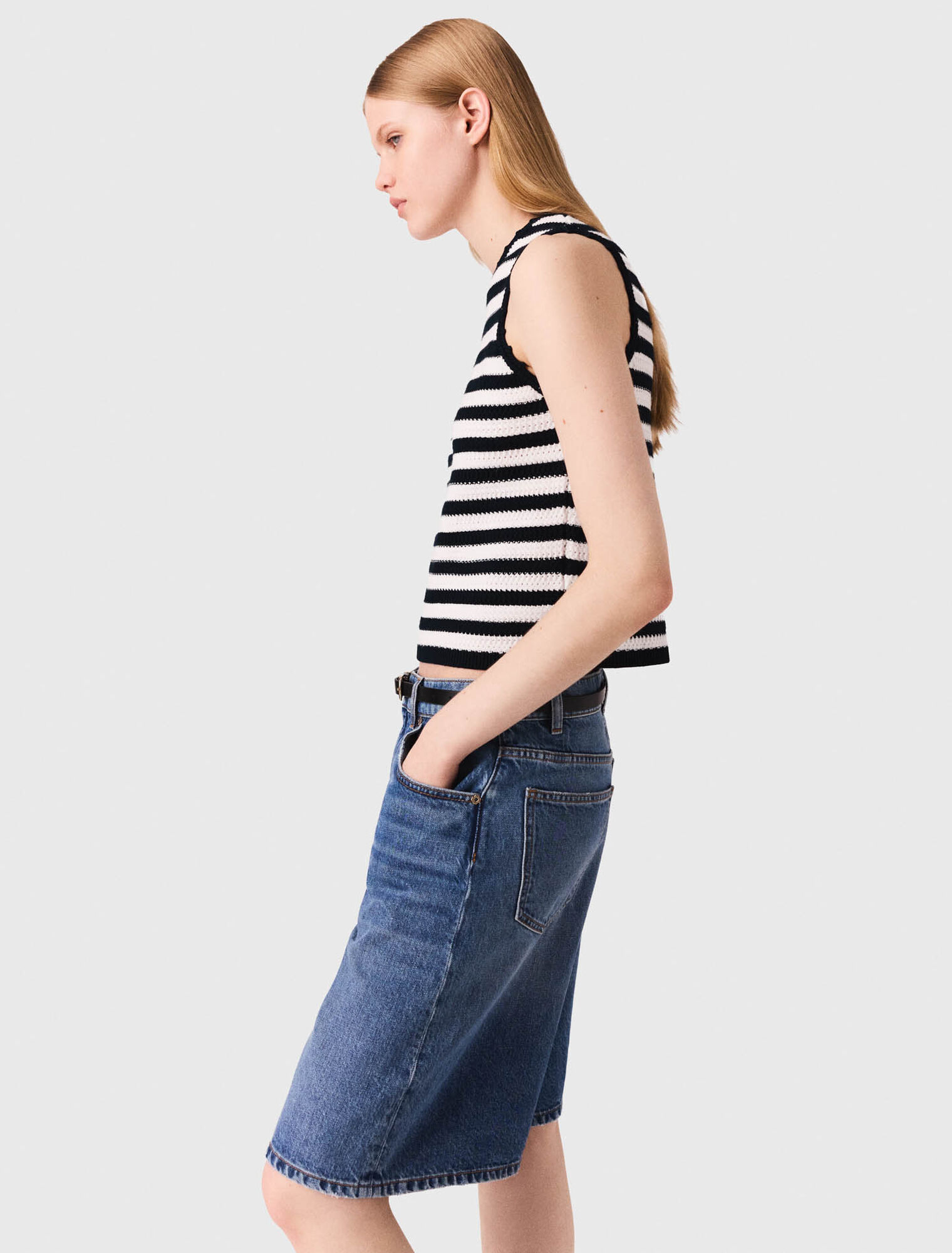 Bermuda en denim