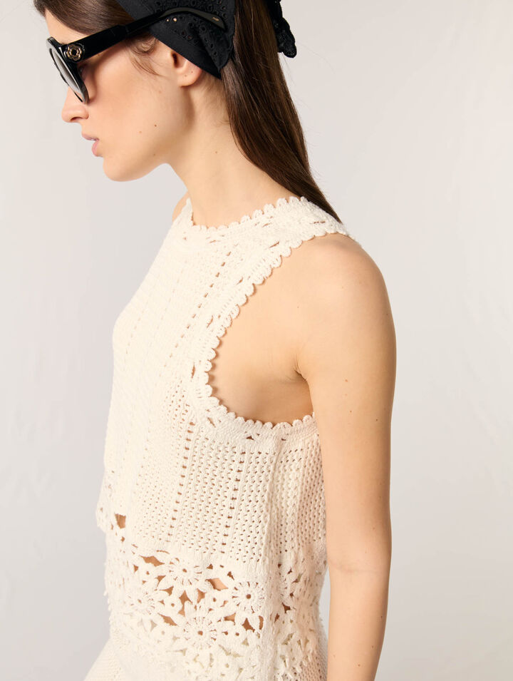 Débardeur en crochet