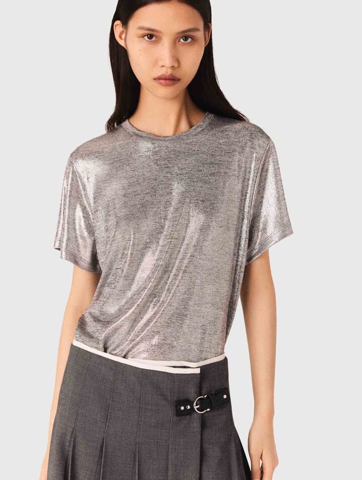 Tee-shirt lamé