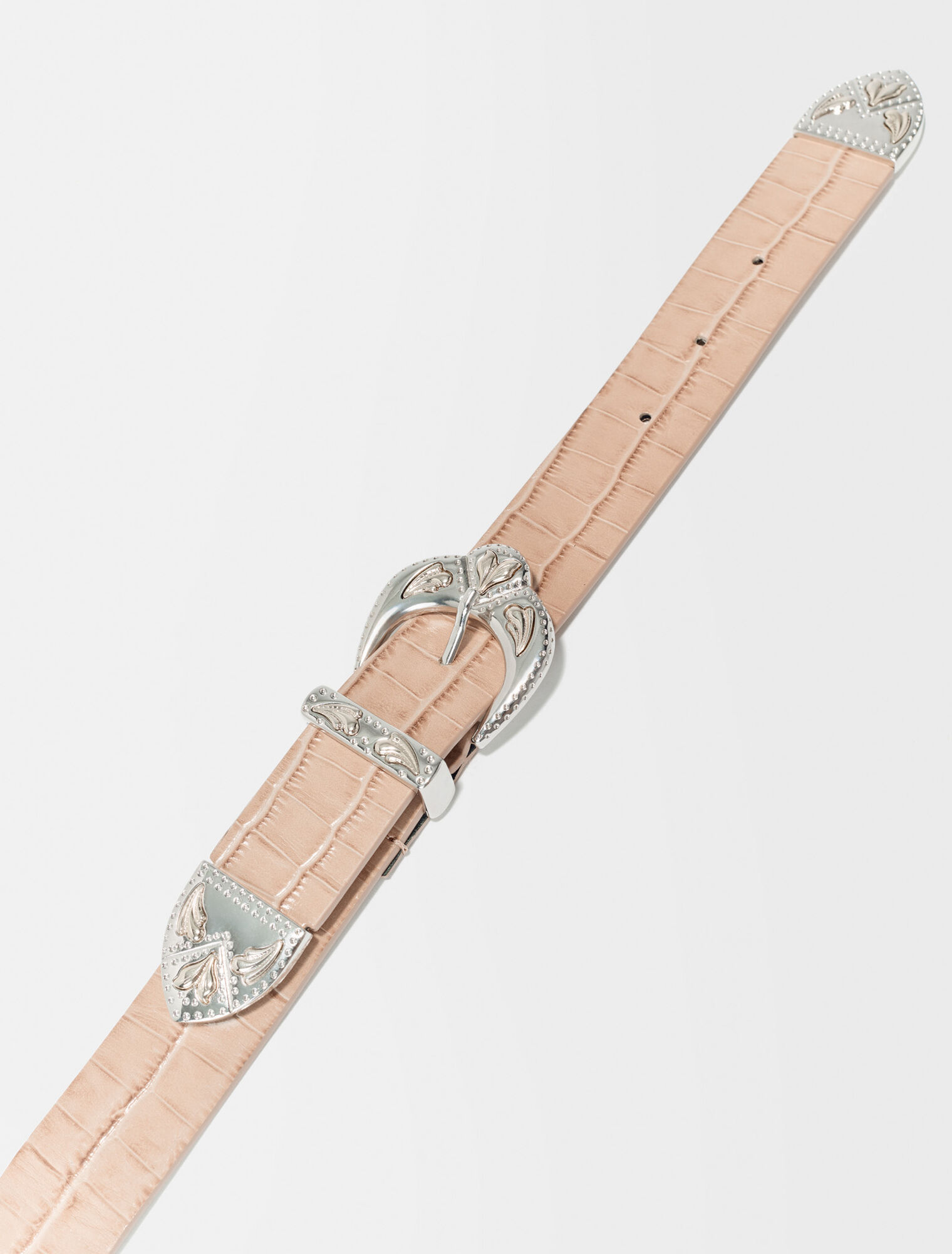 Western double buckle belt