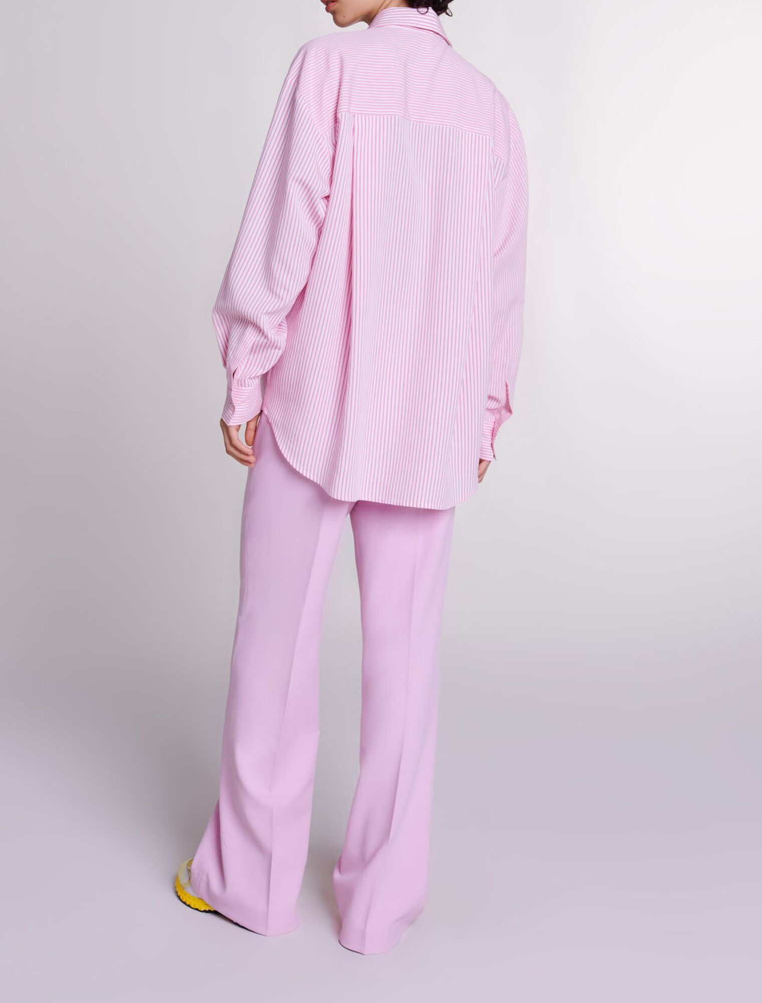 Wide-leg suit trousers